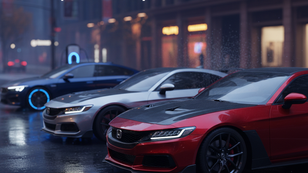 Editorial, photo-realistic HERO for an automotive daily news article titled "Honda Prelude Type R Officially Paused – Daily Car News (2025-12-30)". De