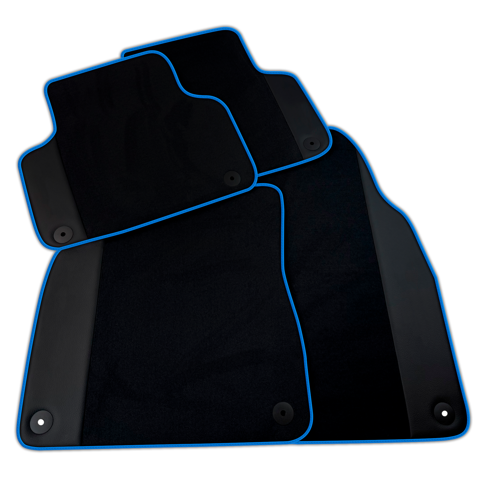Black Floor Mats for Lamborghini Urus with Leather | Various Trim Colors Option