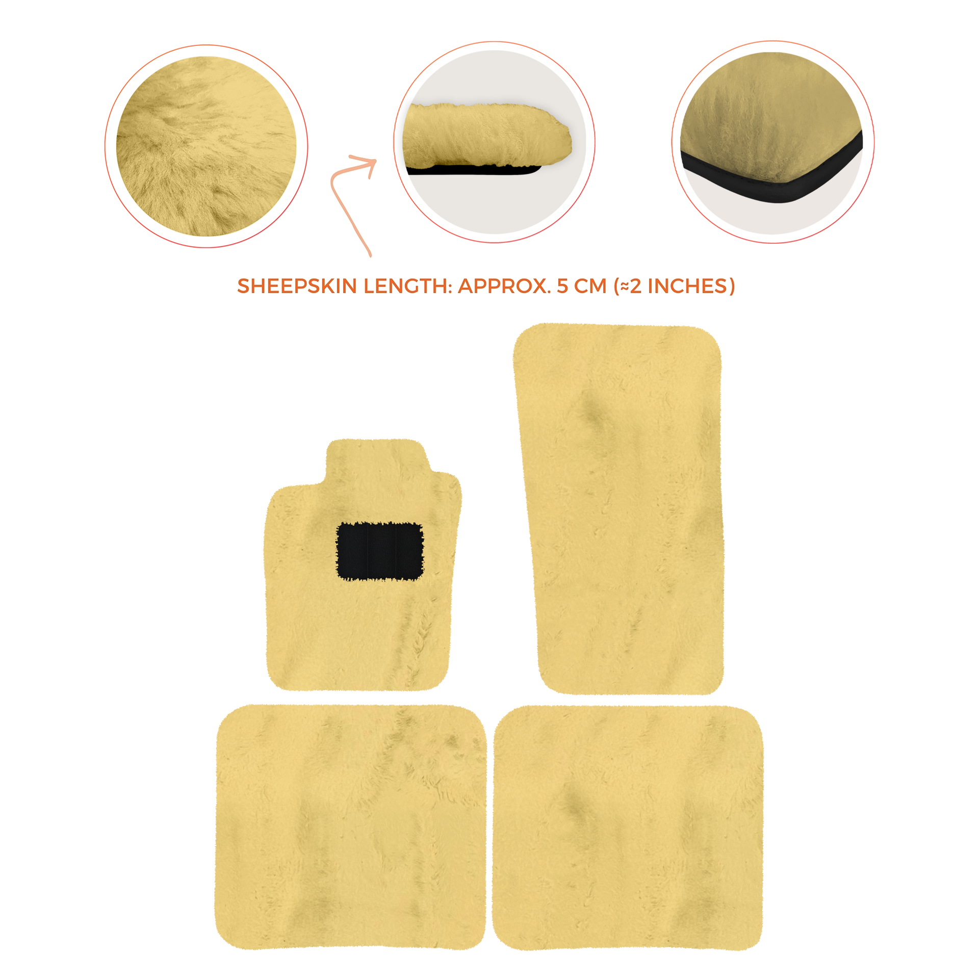 Premium Sheepskin Floor Mats for Ferrari 296 GTS (2022-2025)