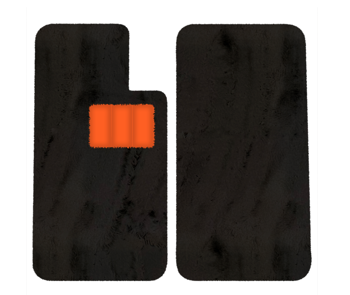 Premium Sheepskin Floor Mats for Aston Martin V8 Virage (1989-1995) Coupe