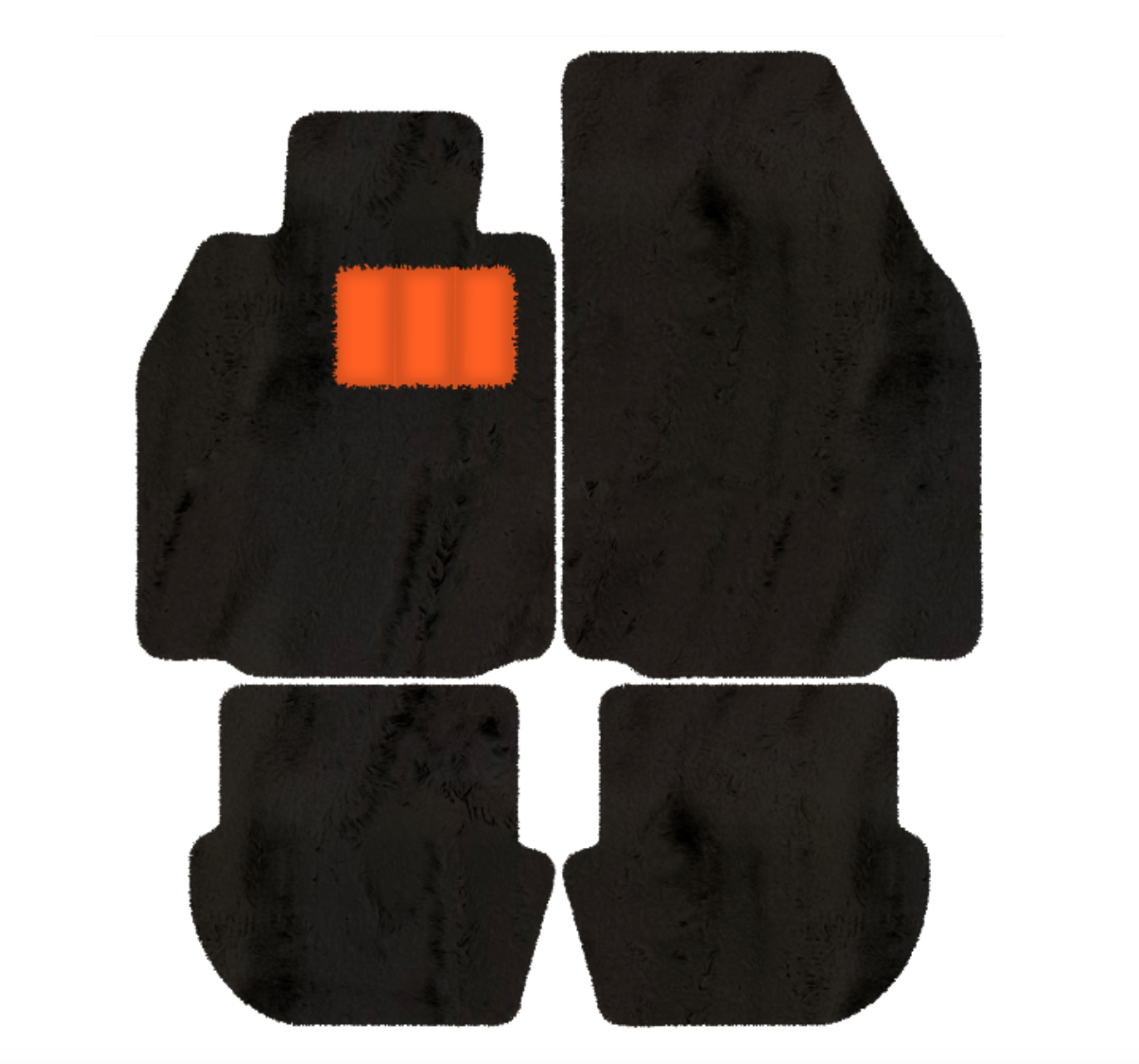 Premium Luxury Sheepskin Floor Mats for Porsche 911 (2004-2012)