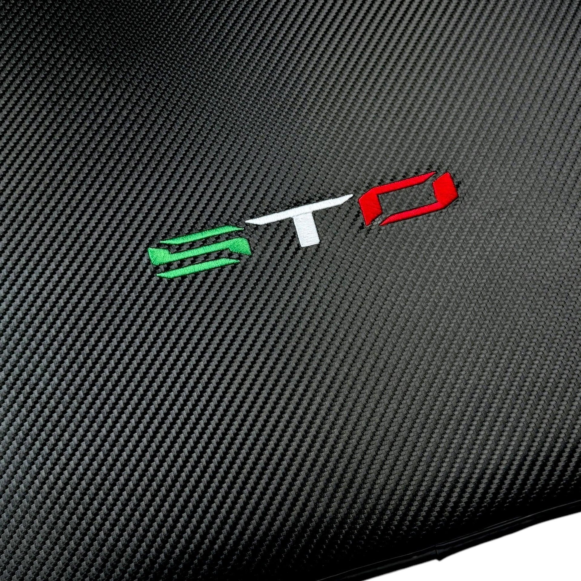 Carbon Fiber Floor Mats for Lamborghini Huracan STO Italian Edition - AutoWin