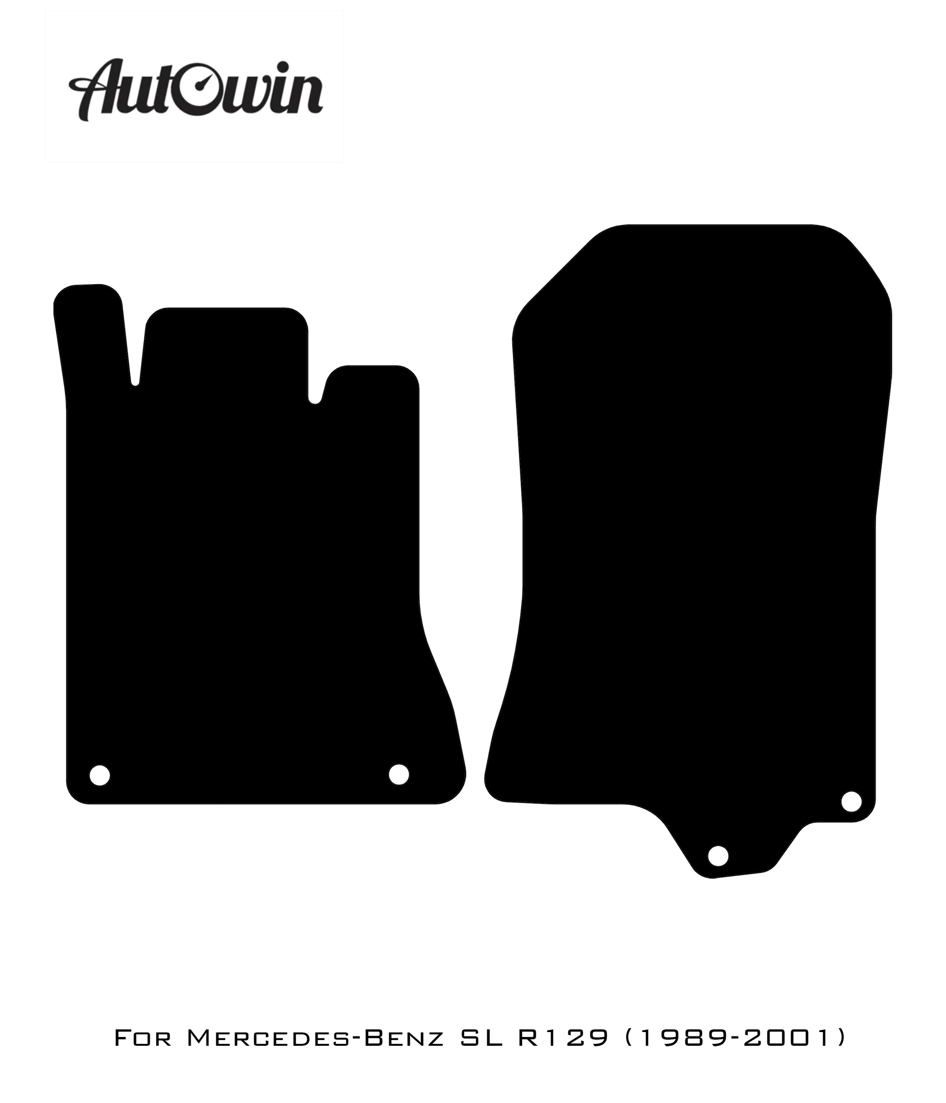 Beige Floor Mats For Mercedes-Benz SL R129 (1989-2001) - AutoWin