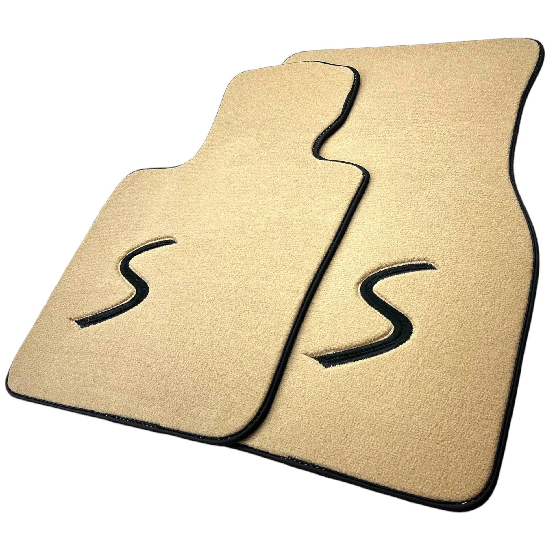Beige Floor Mats for Mini Clubman F54 (2019-2023) - AutoWin