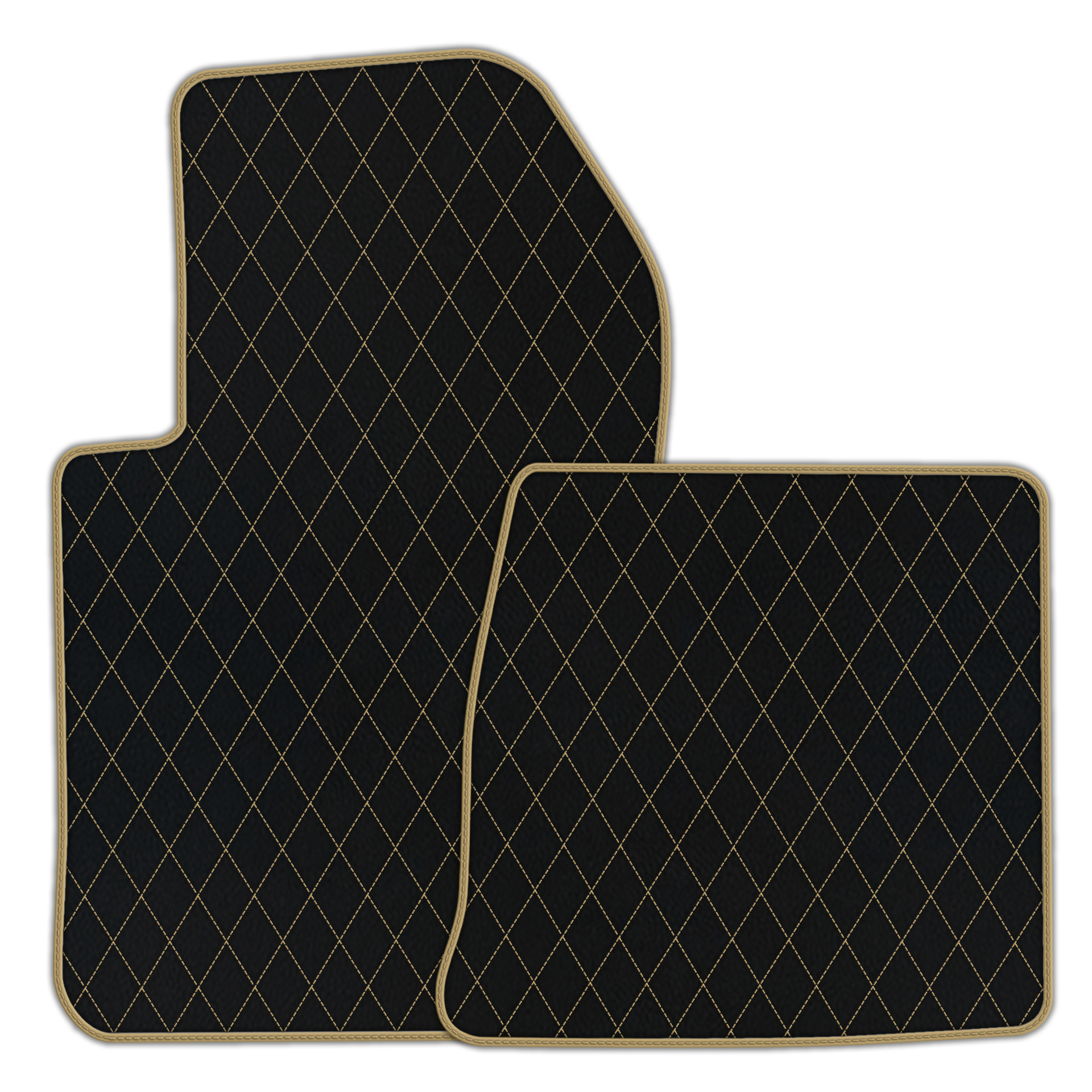 Bespoke Black Leather Floor Mats for Ferrari 599 Coupe (2006-2012)