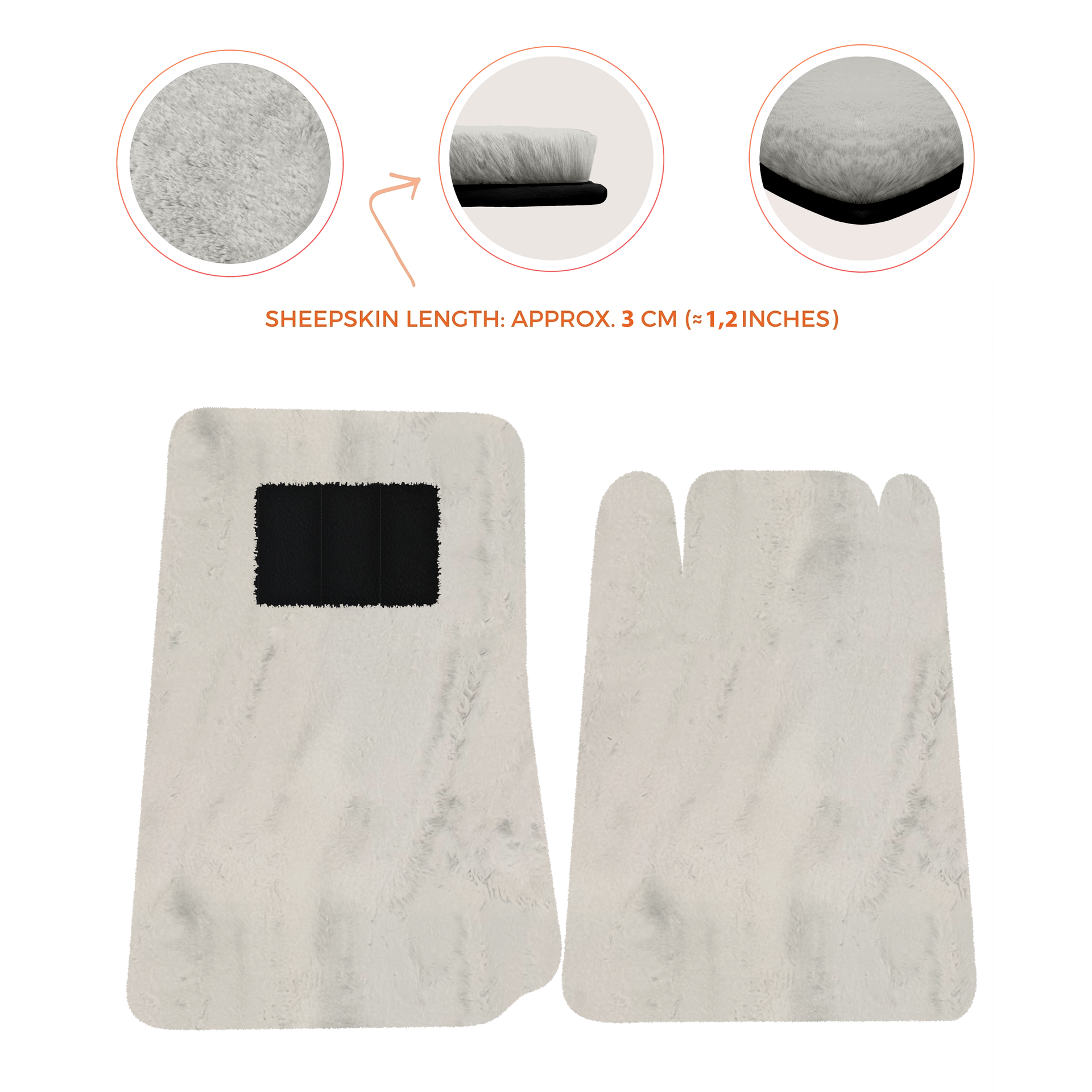 Lamborghini Jalpa Sheepskin Floor Mats (1981-1988) - Premium Luxury