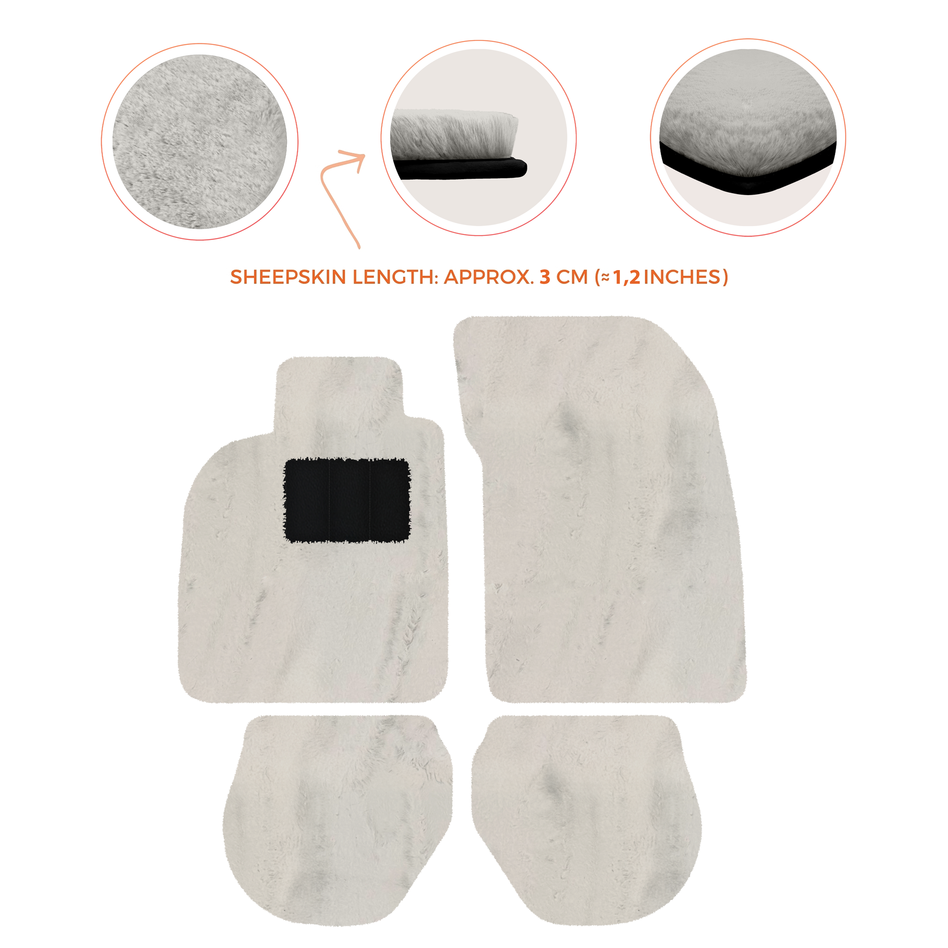 Tapis de voiture noirs pour Porsche 993 (1994-1998) avec - AutoWin