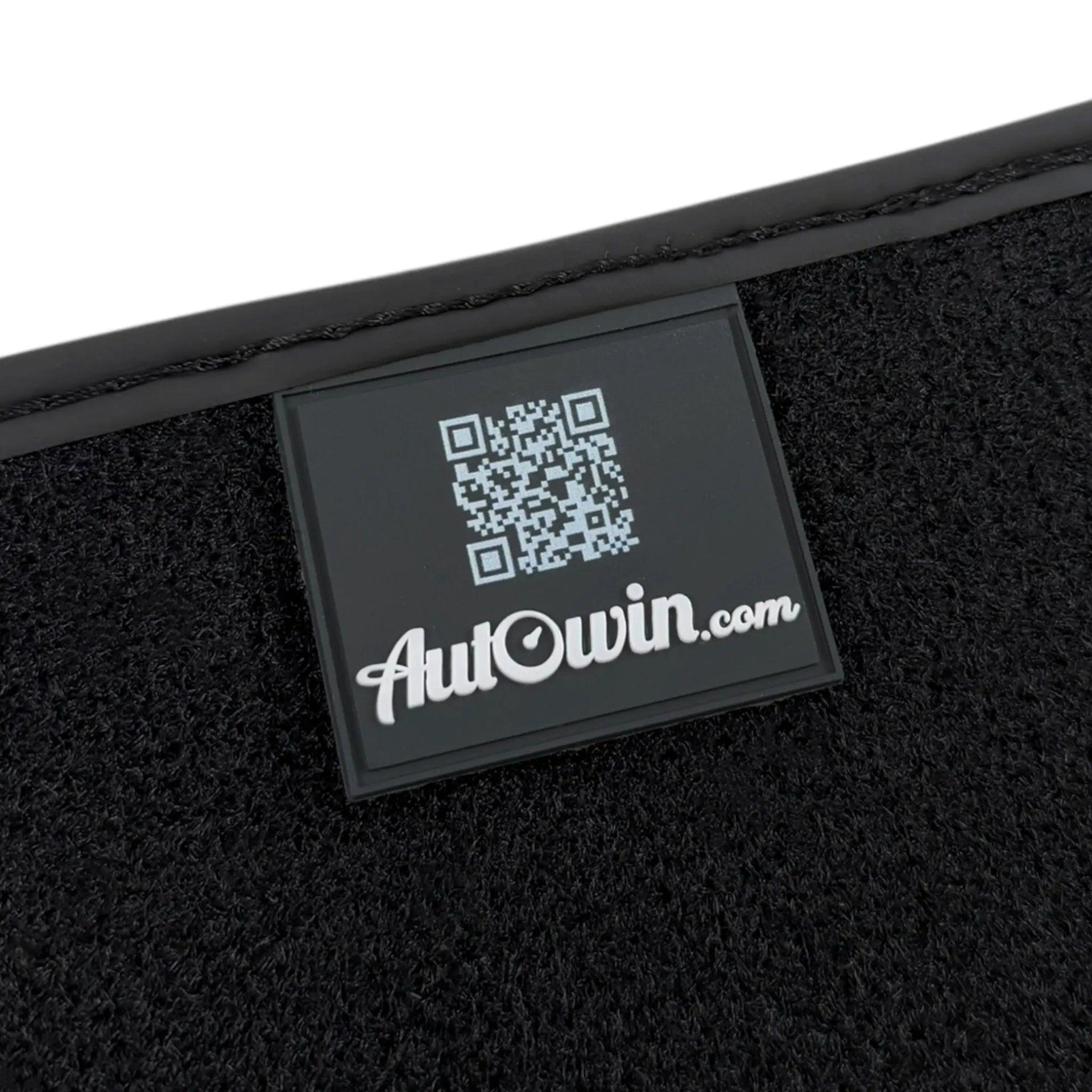 Black Floor Mats for BMW M5 G90 (2023-2026) Sedan | Green Leather Borders