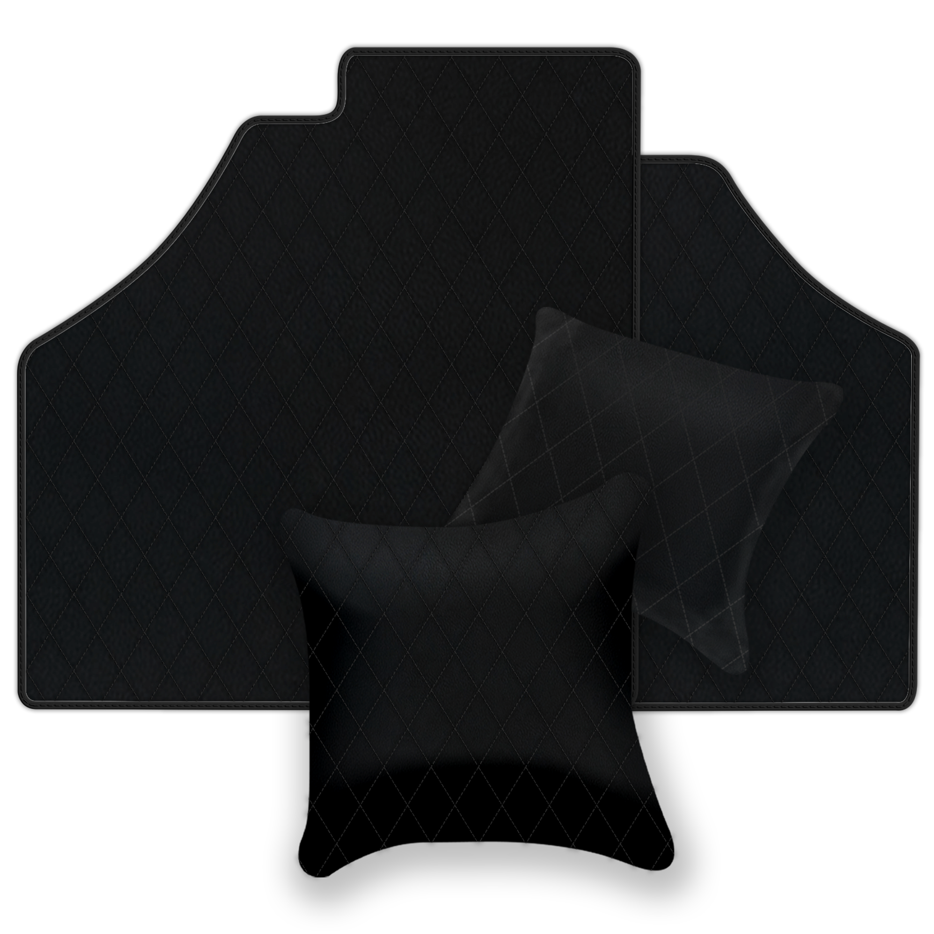 Black Leather Floor Mats for Ferrari F355 (1994-1999) | AW1 Design