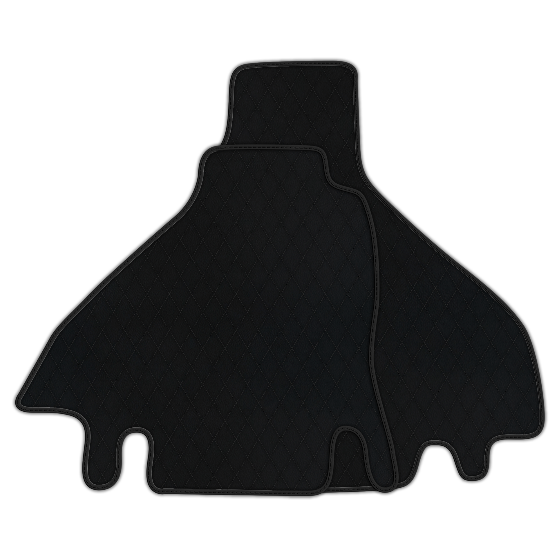 Premium Black Leather Floor Mats for Ferrari 512 TR (1992-1994)
