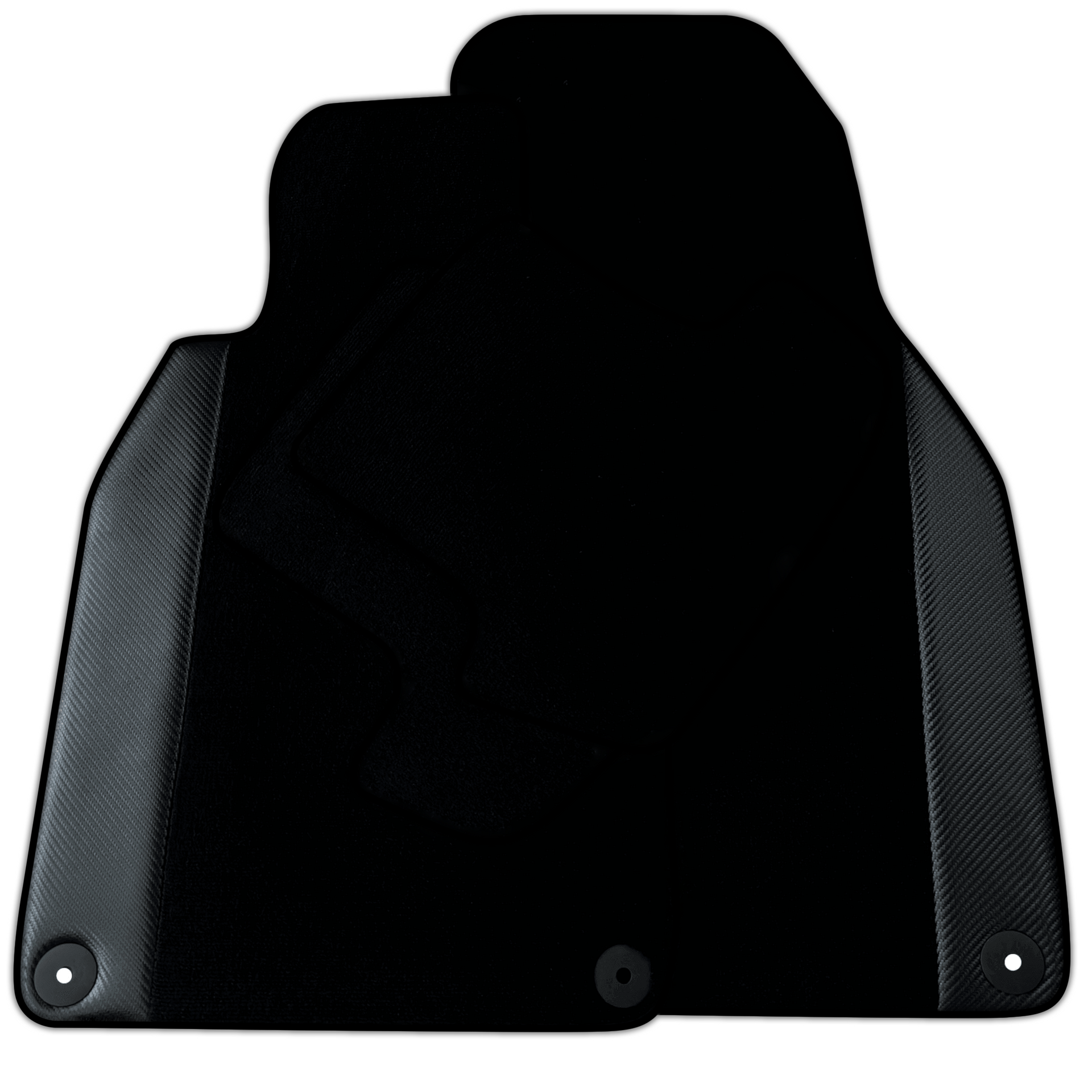 Black Floor Mats for Porsche 911 - 992 (2019-2024) with Carbon
