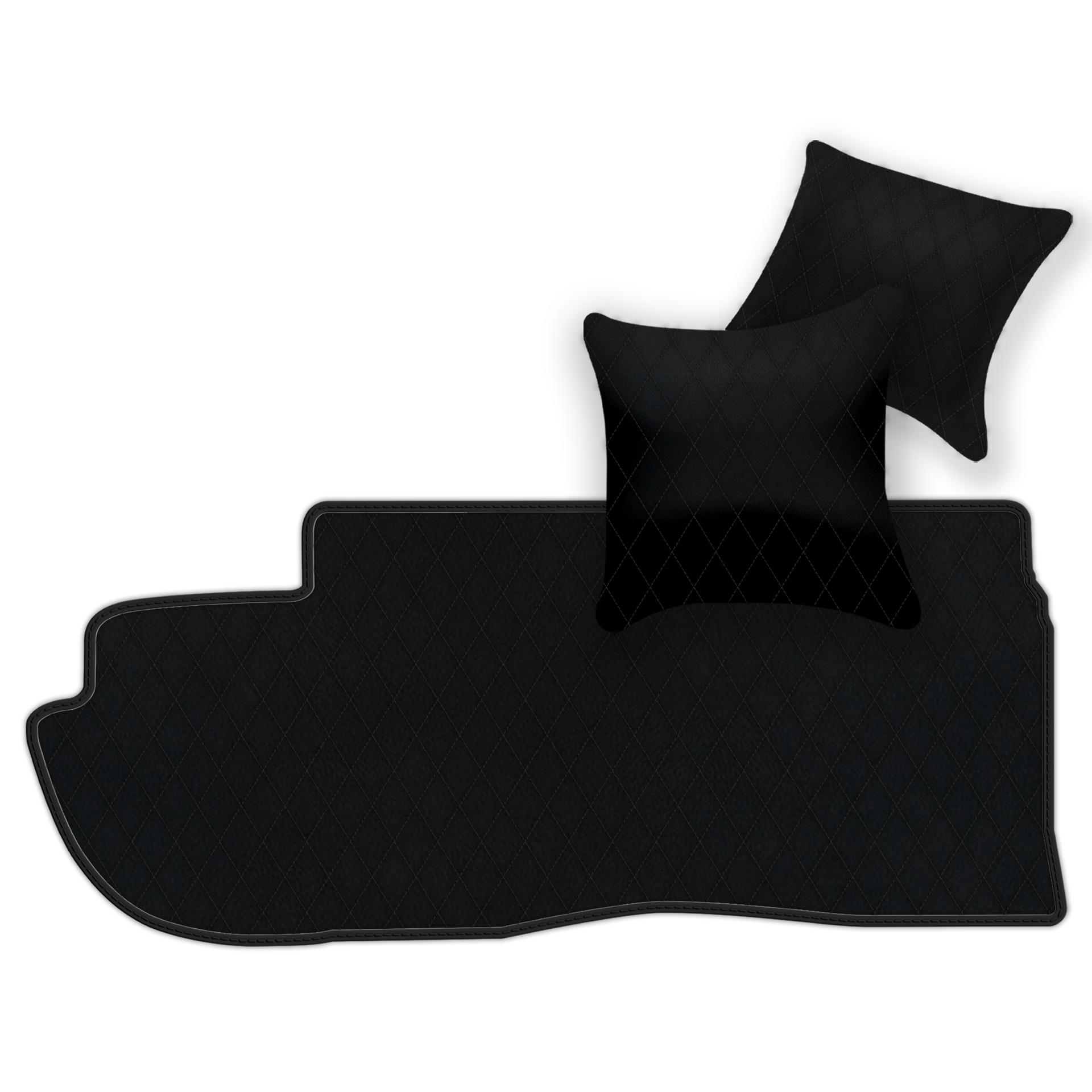 Bespoke Black Leather Floor Mats for Ferrari 599 Coupe (2006-2012)