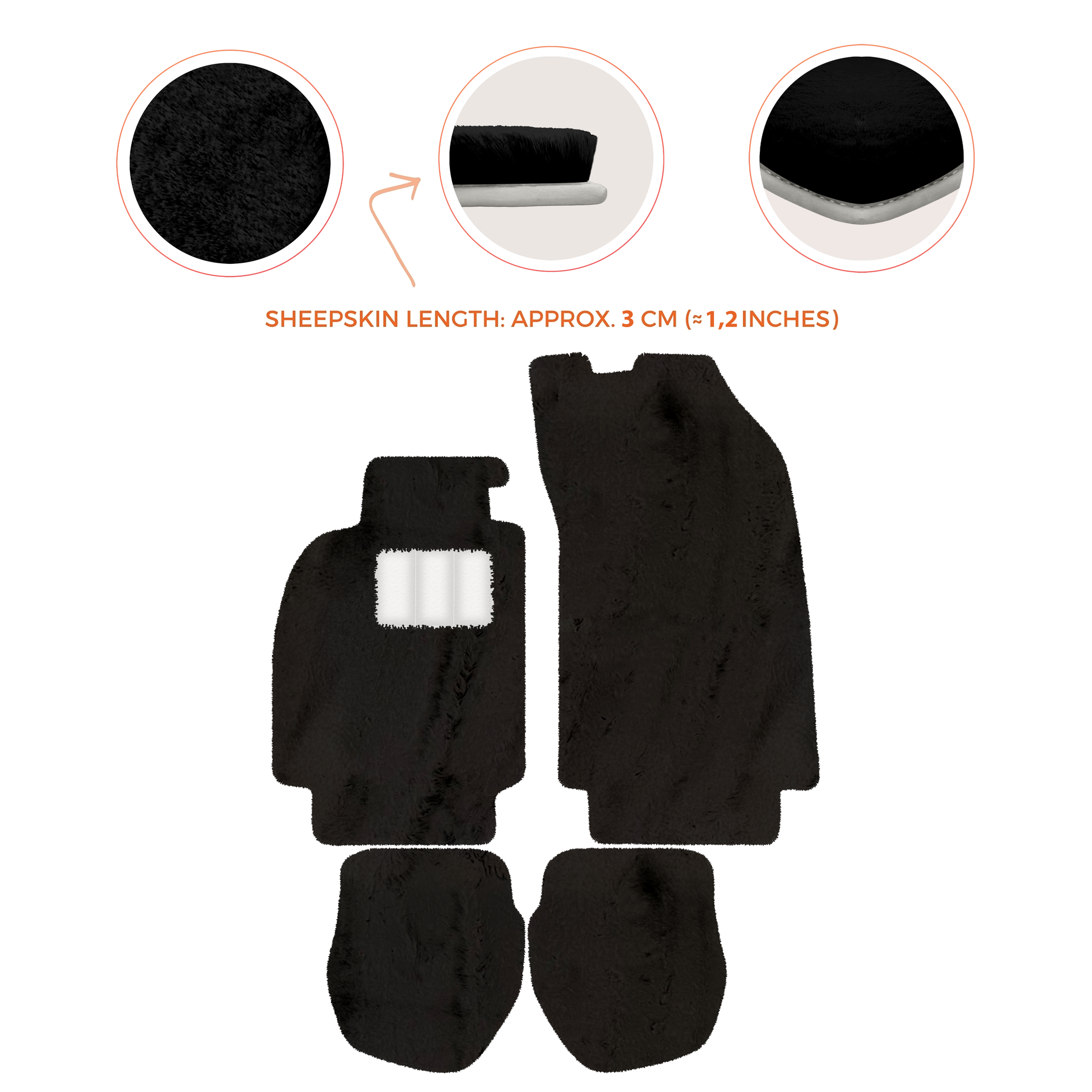 Tapis de voiture noirs pour Porsche 964 (1989-1994) avec carbone | ER56 Performance - AutoWin