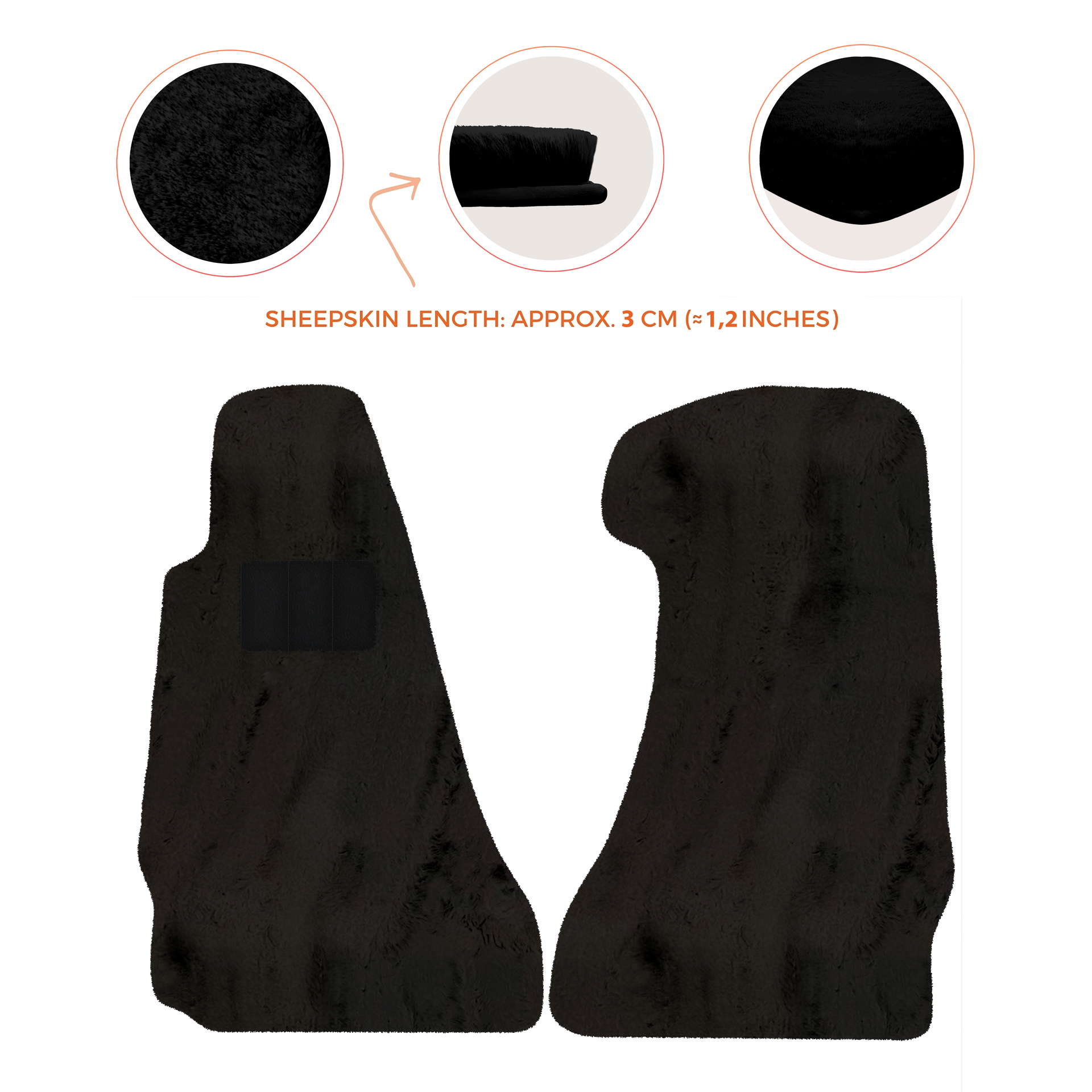 Premium Sheepskin Floor Mats for Aston Martin V8 Vantage (2006-2017)