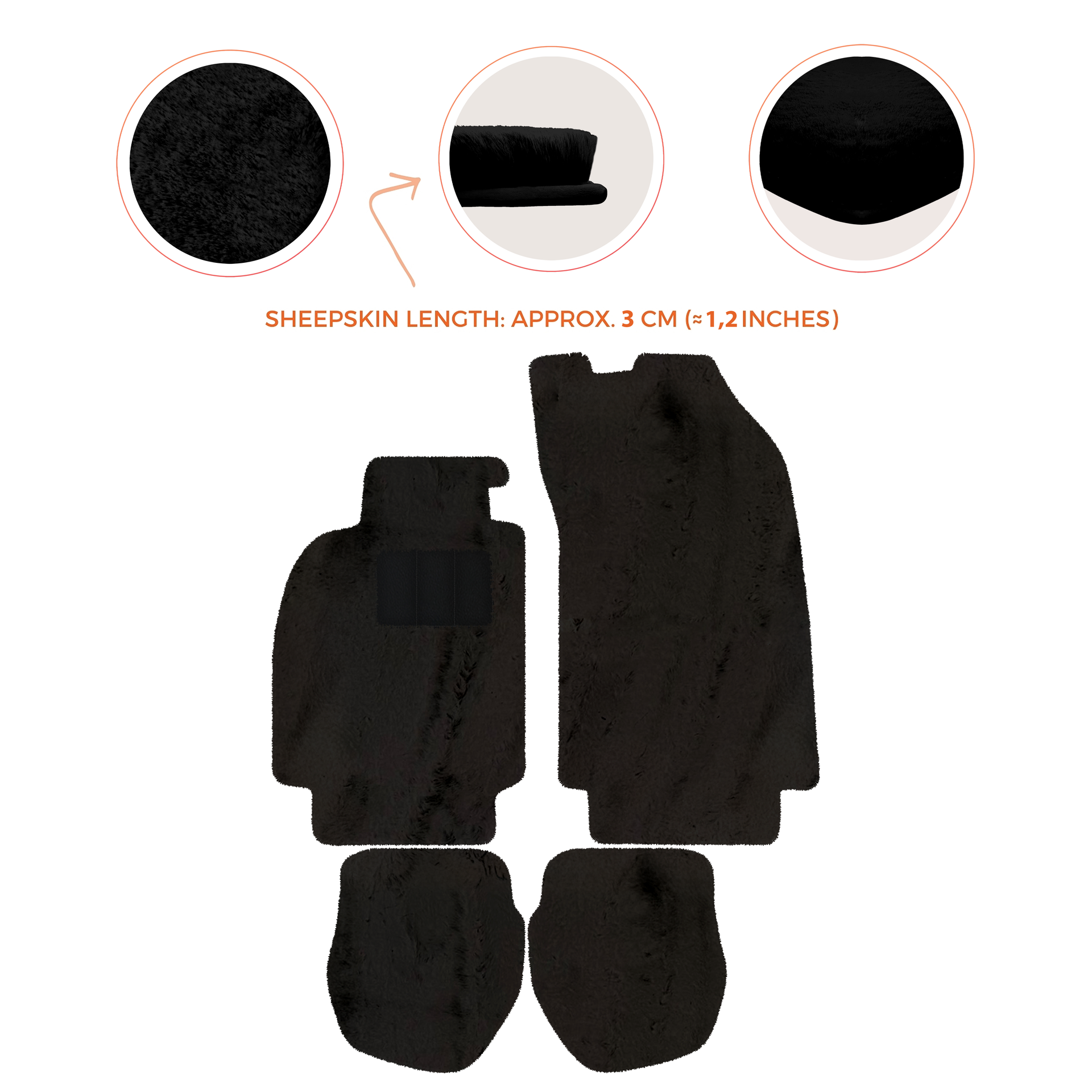 Tapis de voiture noirs pour Porsche 964 (1989-1994) avec carbone | ER56 Performance - AutoWin