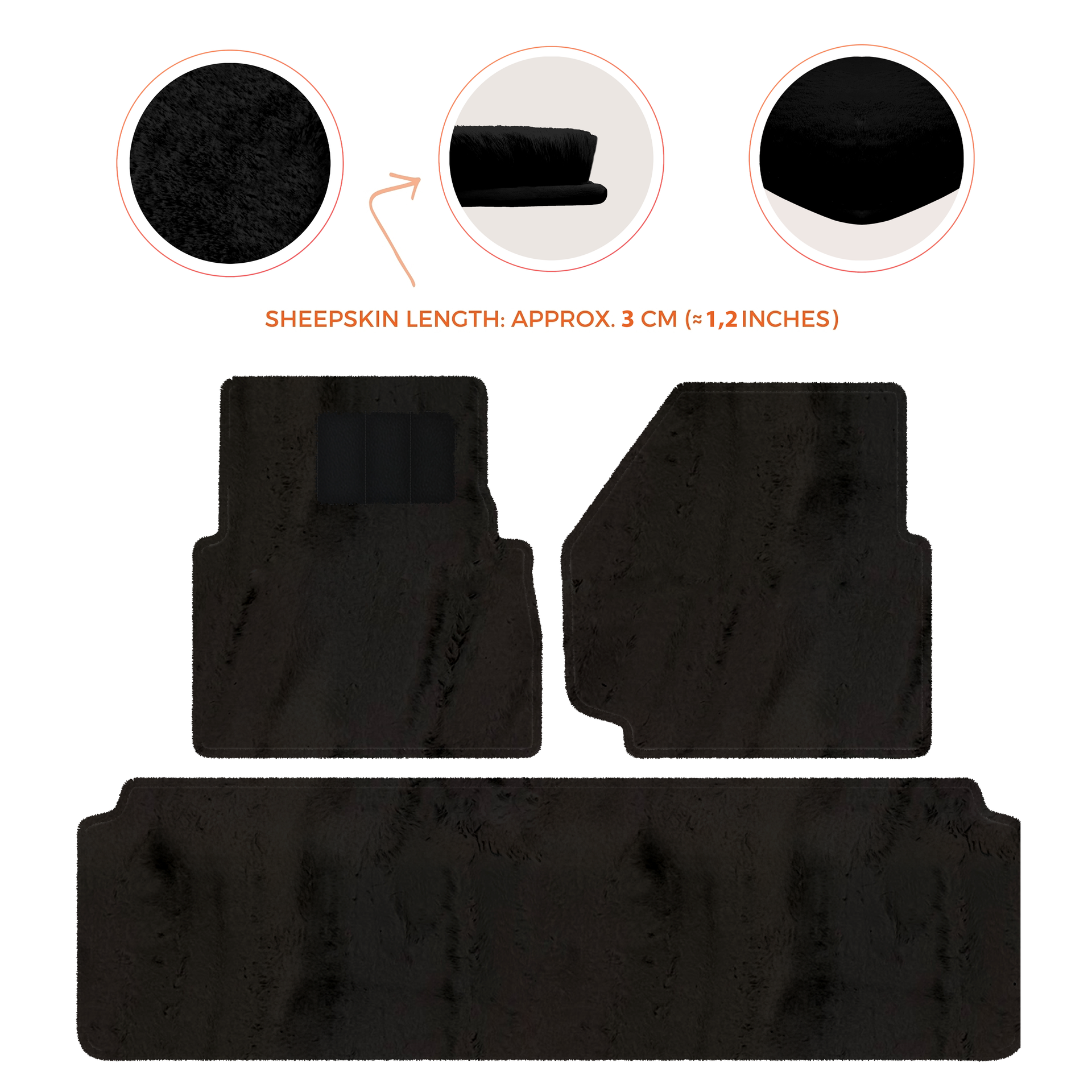 Luxurious Premium Sheepskin Floor Mats for Range Rover (2012-2022)