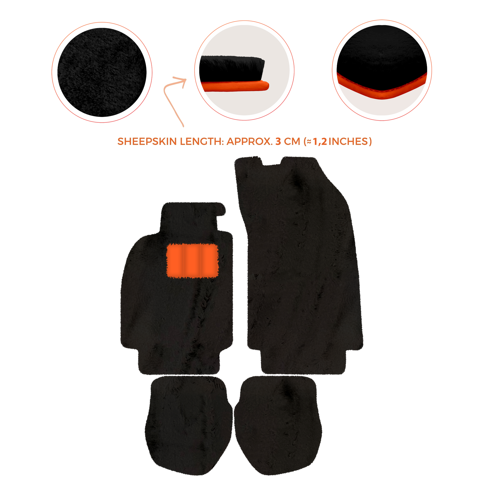 Tapis de voiture noirs pour Porsche 964 (1989-1994) avec carbone | ER56 Performance - AutoWin