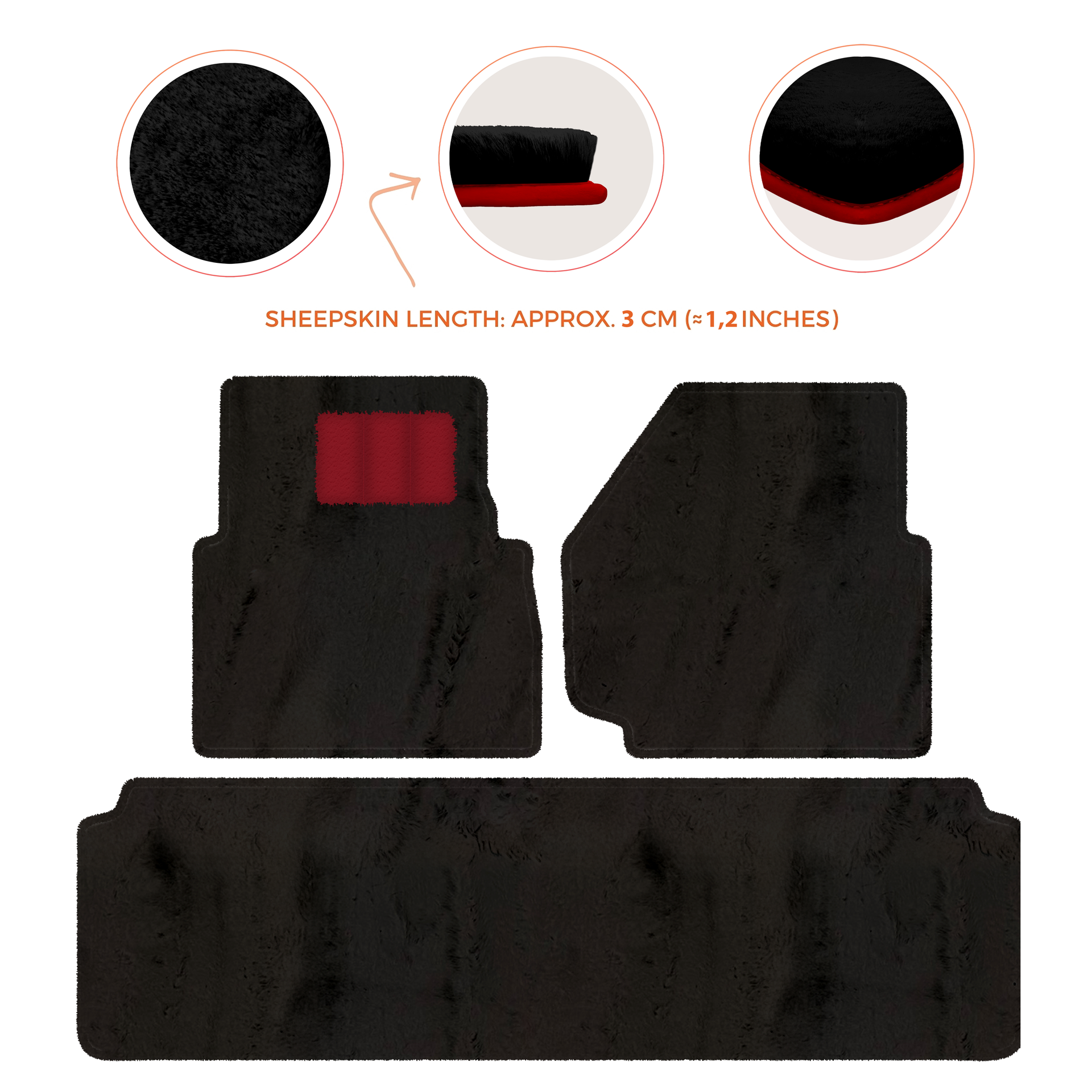 Luxurious Premium Sheepskin Floor Mats for Range Rover (2012-2022)