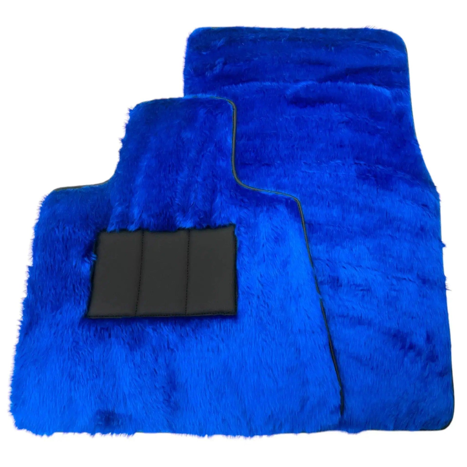 Blue Sheepskin Floor Mats for Rolls-Royce Ghost Series I (2010-2020) - AutoWin