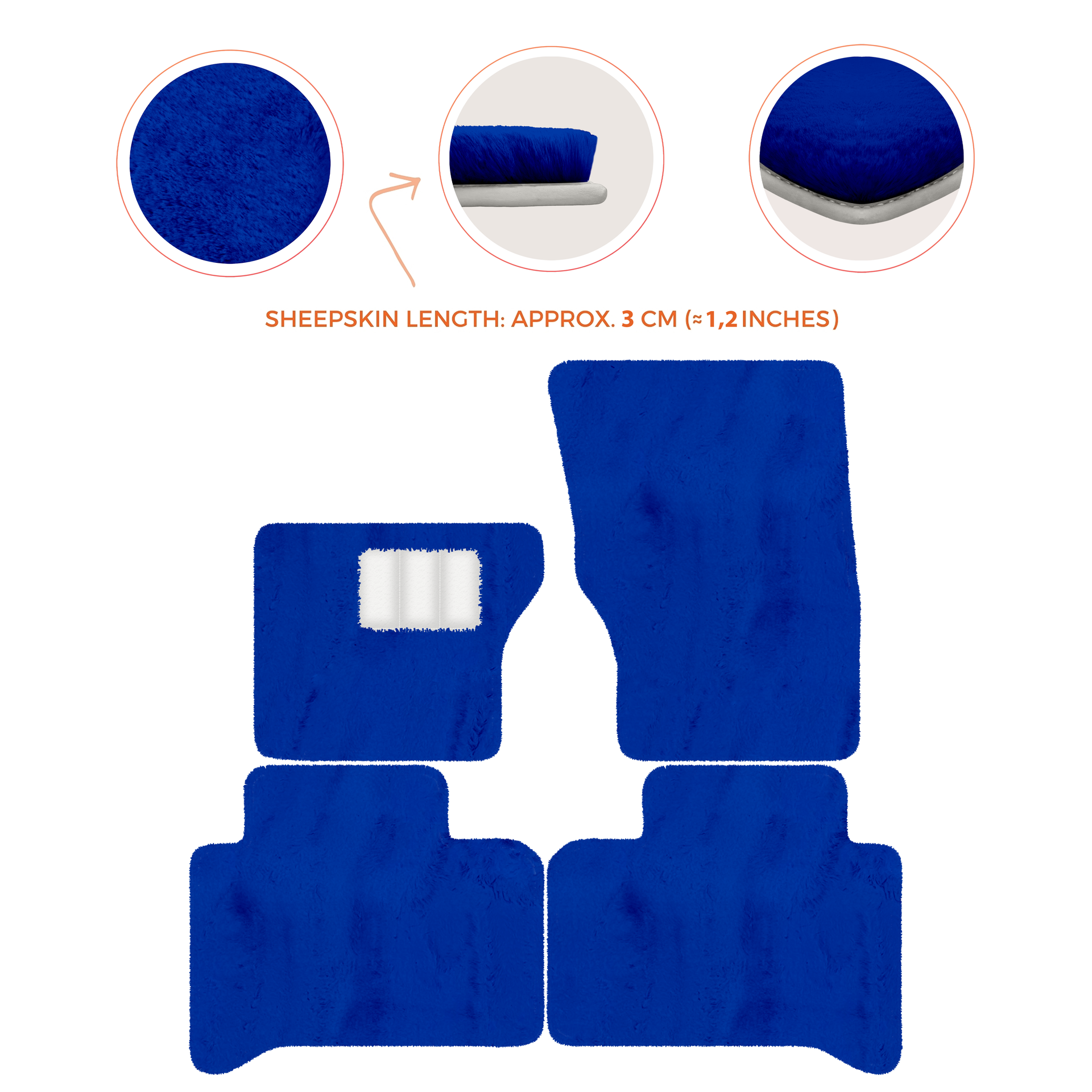 Luxurious Premium Sheepskin Floor Mats for Range Rover (2012-2022)