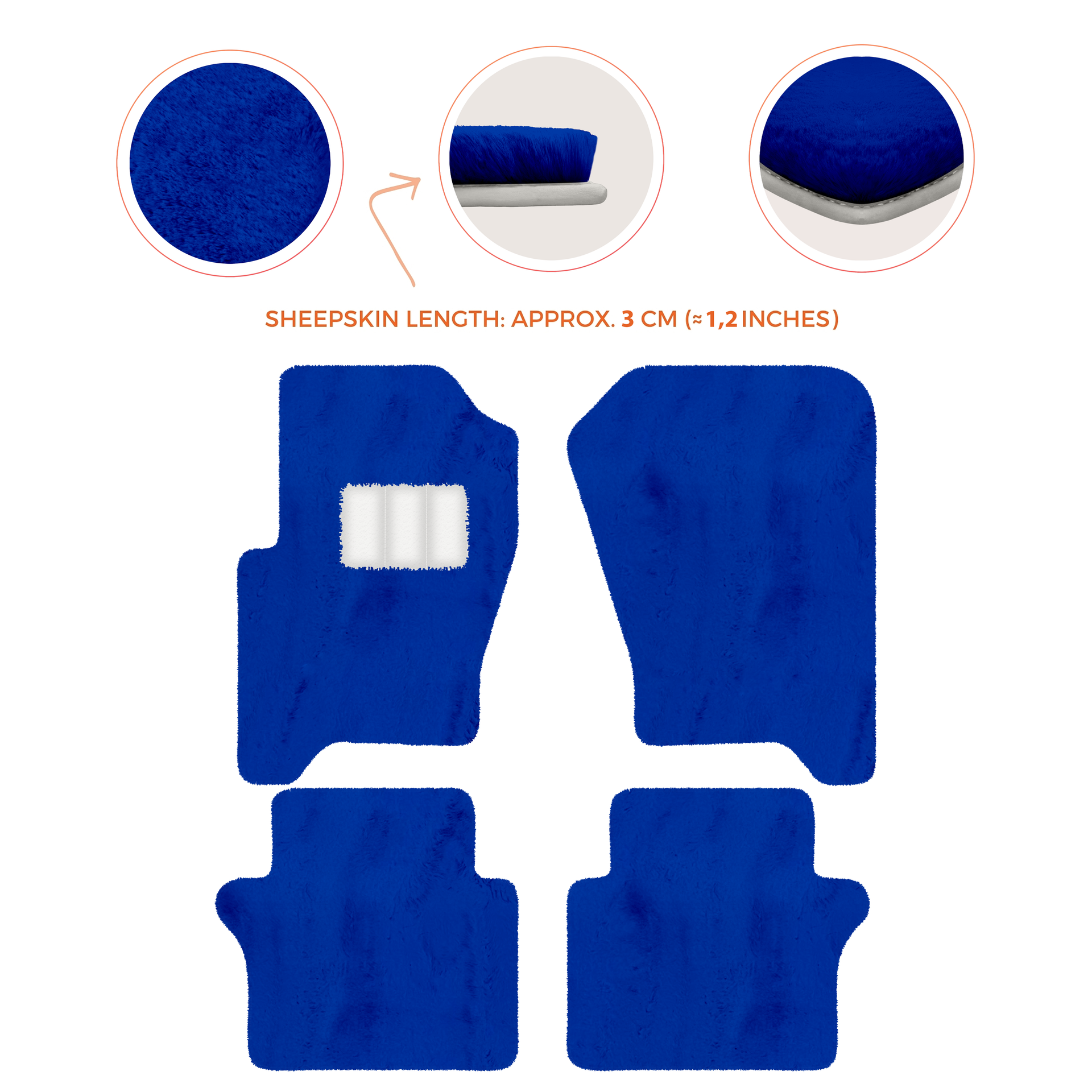 Luxury Sheepskin Floor Mats for Your Range Rover Sport 2005-2010