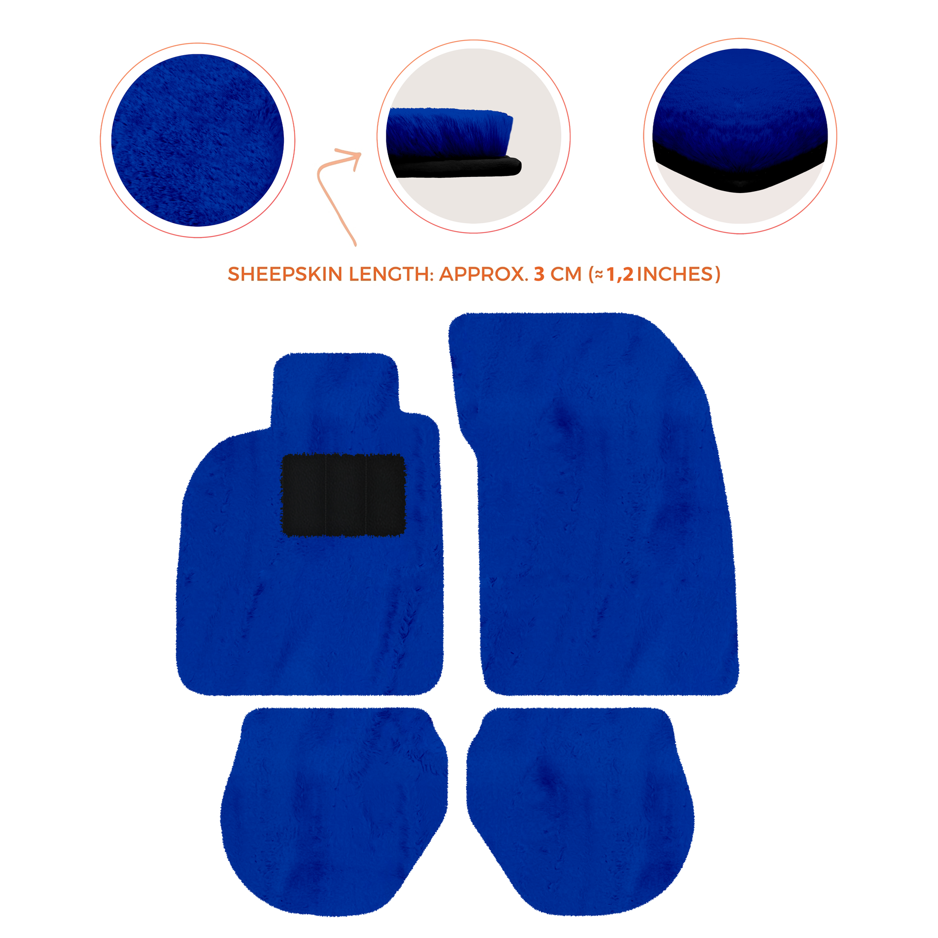 Tapis de voiture noirs pour Porsche 993 (1994-1998) avec - AutoWin