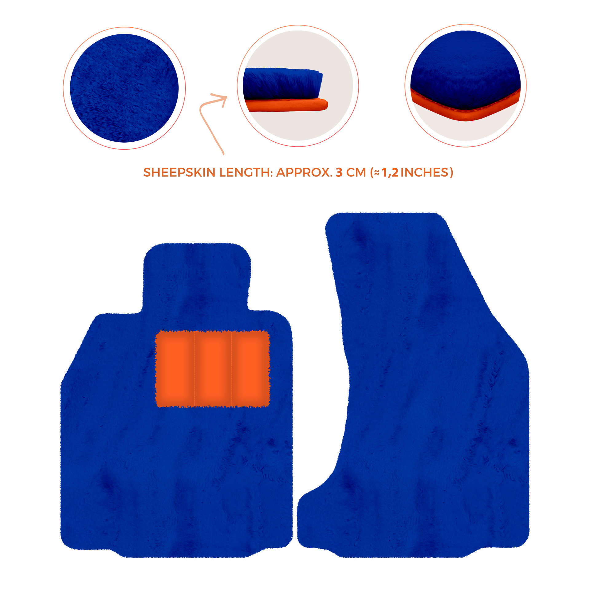 Premium Sheepskin Floor Mats for Porsche 718 Boxster (2016-2023)