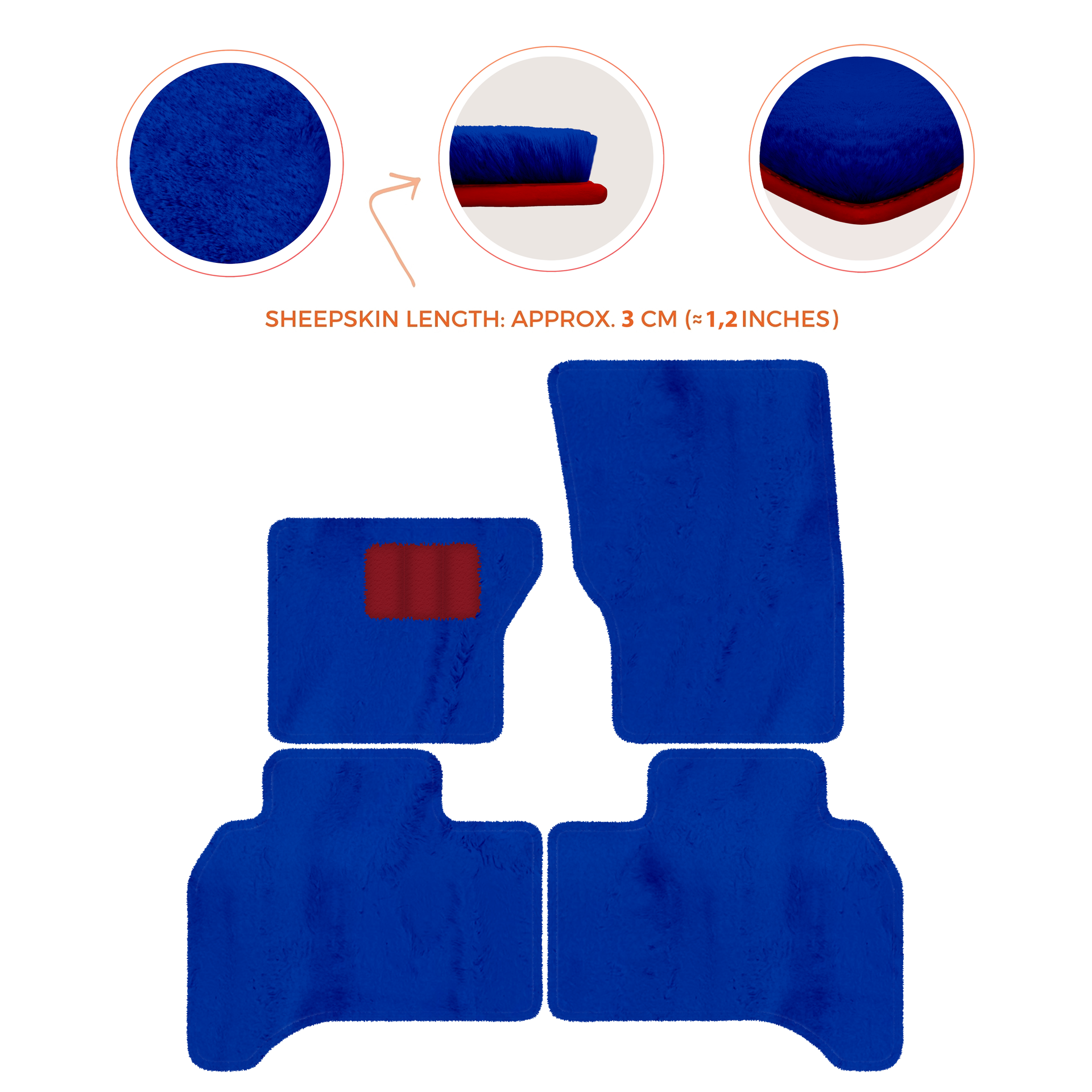 Premium Sheepskin Floor Mats for Range Rover Vehicles (2012-2022)