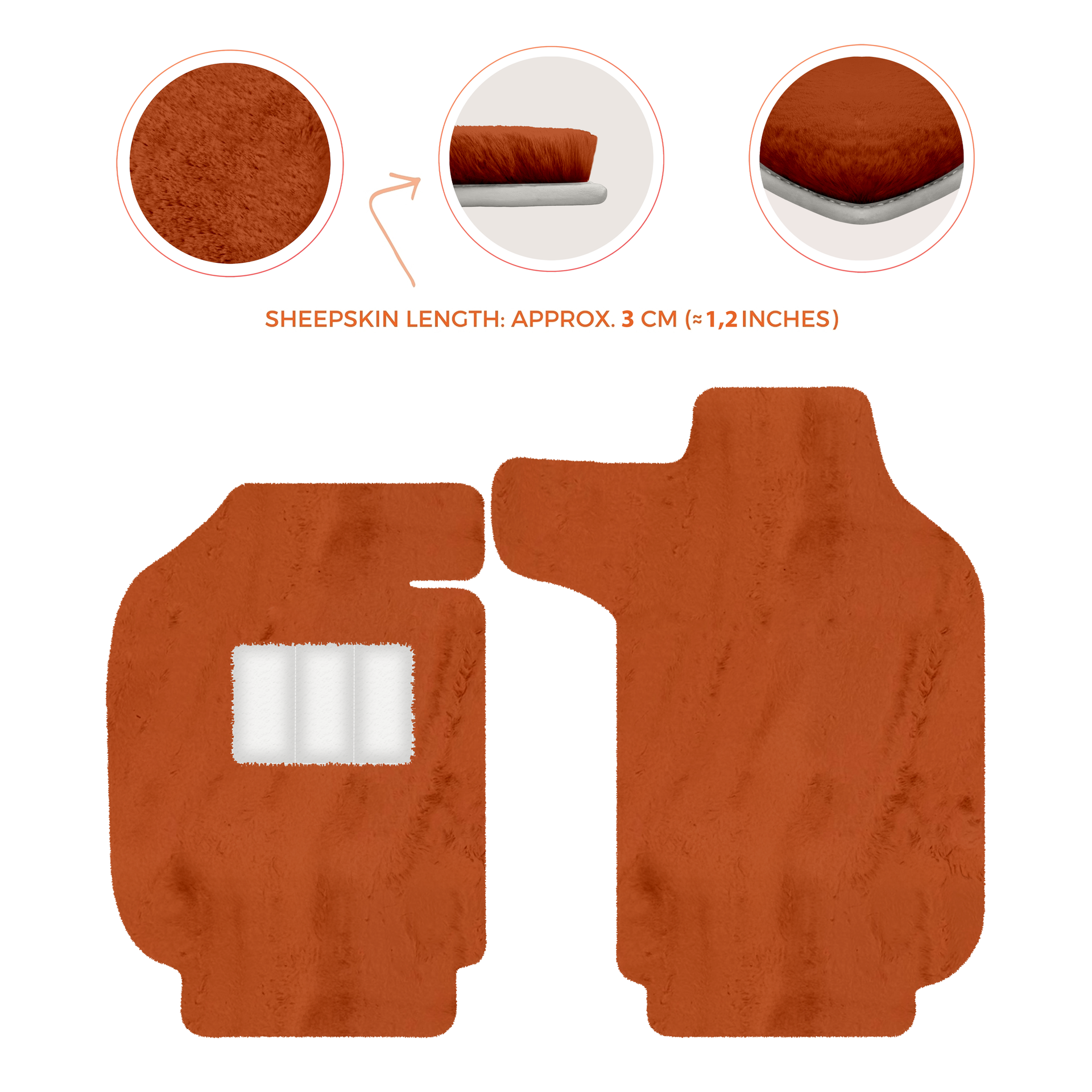 Luxury Sheepskin Floor Mats for Porsche 911 - 992 (2019-2026)