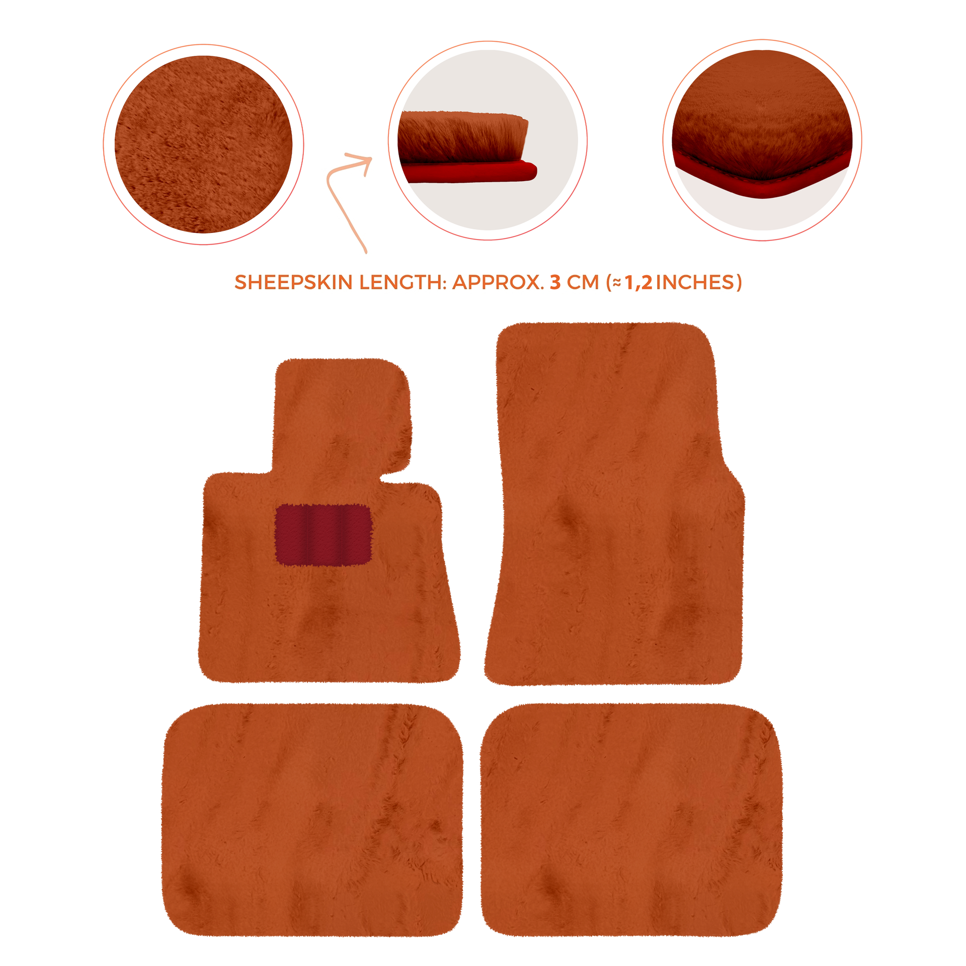 Luxury Sheepskin Floor Mats for Rolls-Royce Ghost Series I (2010-2014)