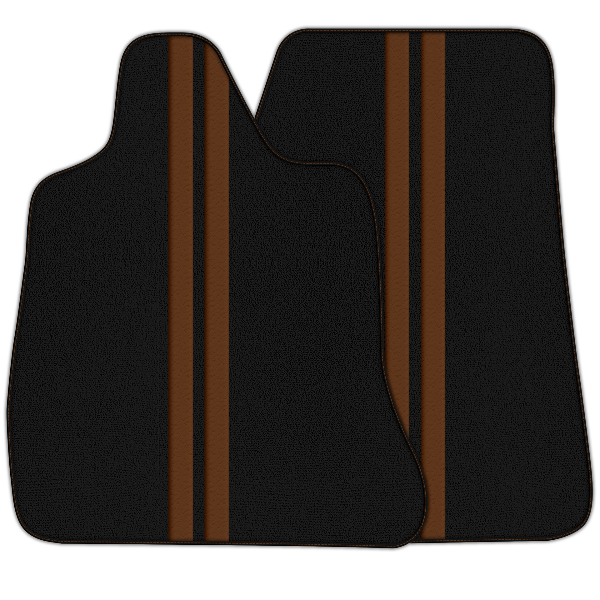 Premium Black Leather-Line Floor Mats for Chevrolet C8 (2020-2024)