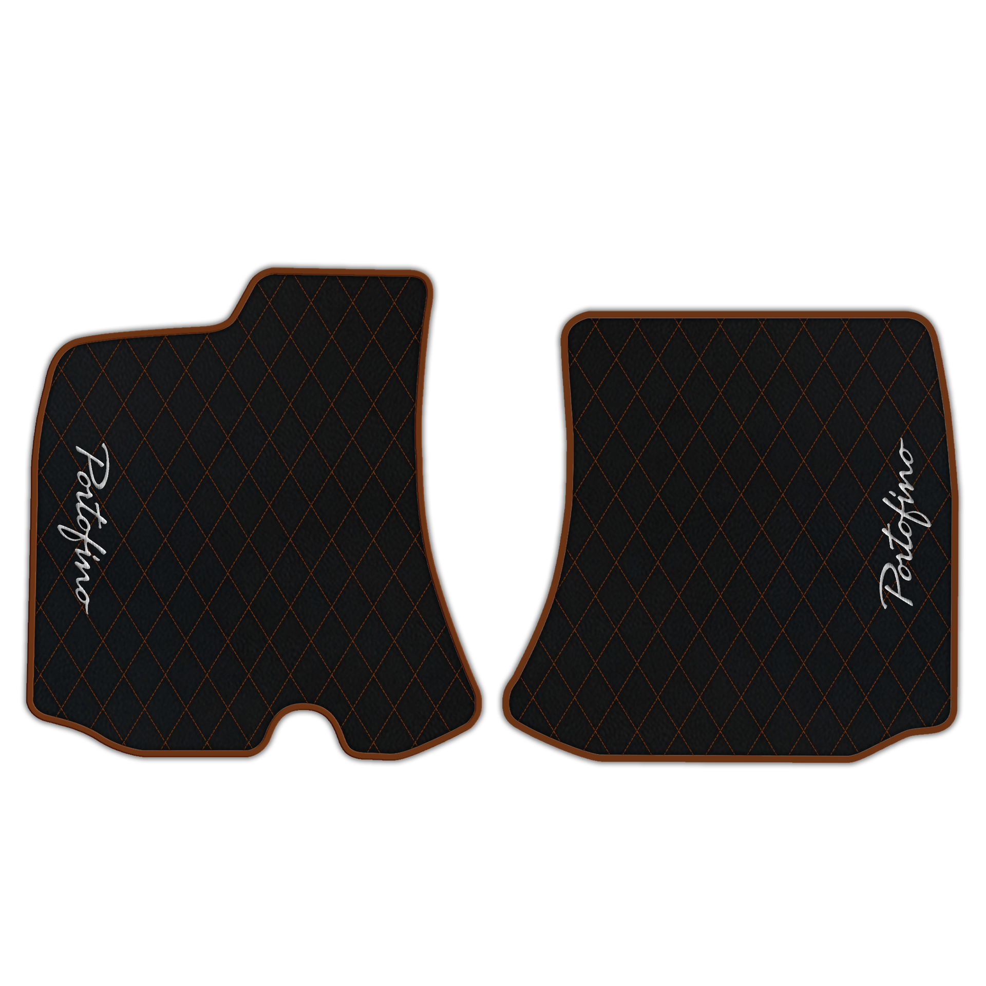 Custom Black Leather Floor Mats for Ferrari 812 Superfast (2018-2023)