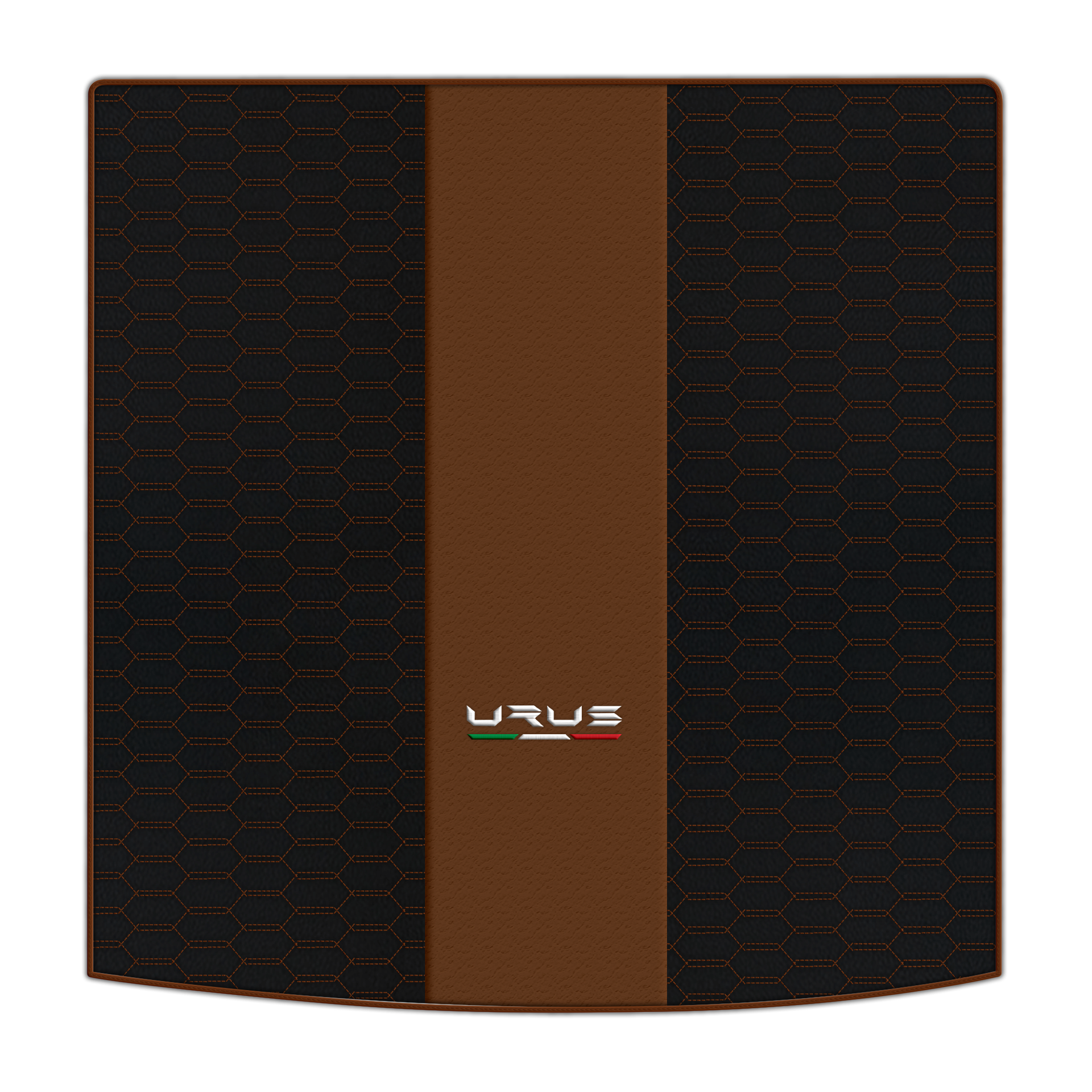 Tapis de voiture beige pour Lamborghini Urus Performante en cuir carboné - AutoWin.EU