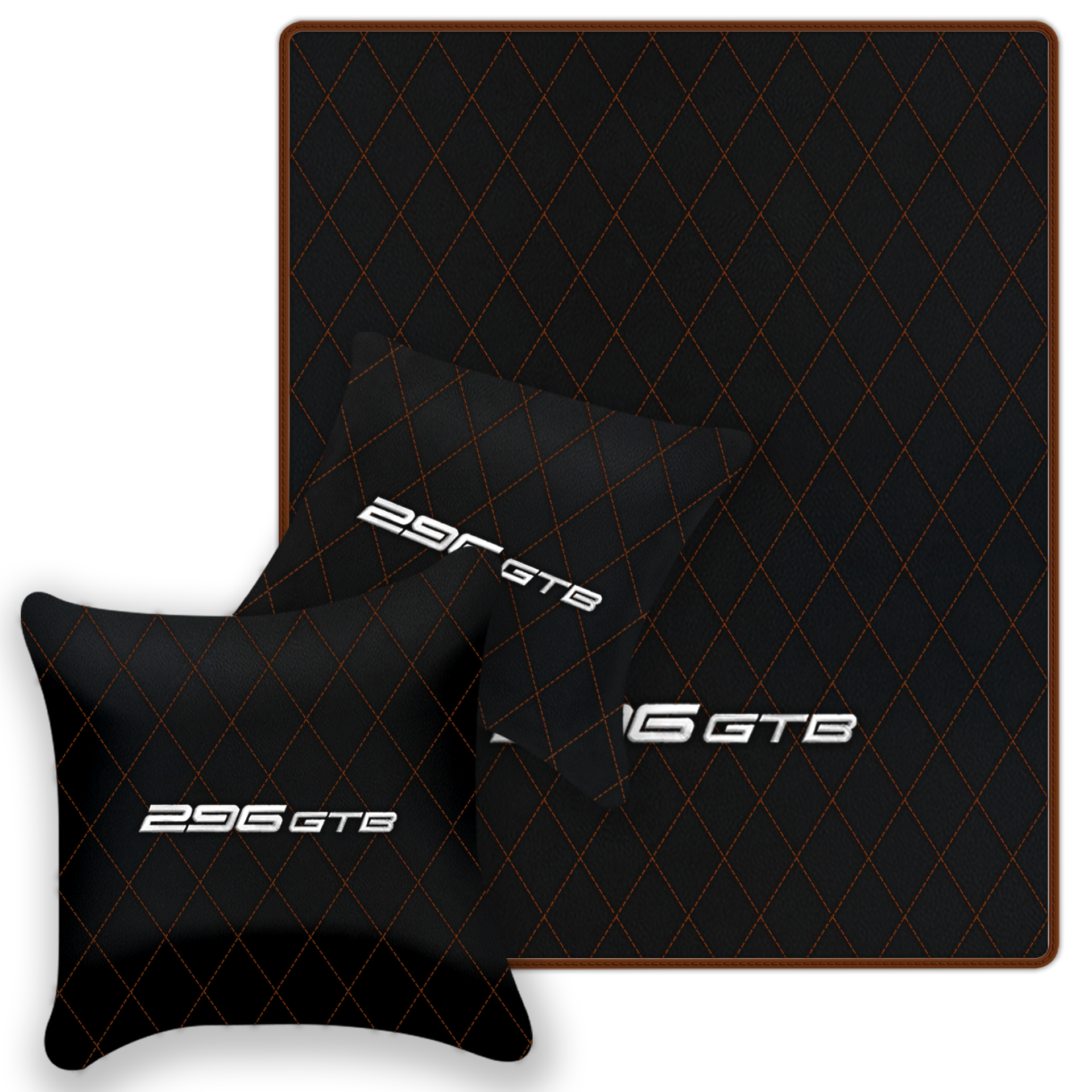 Premium Custom Black Leather Floor Mats for Ferrari FF (2011-2016)