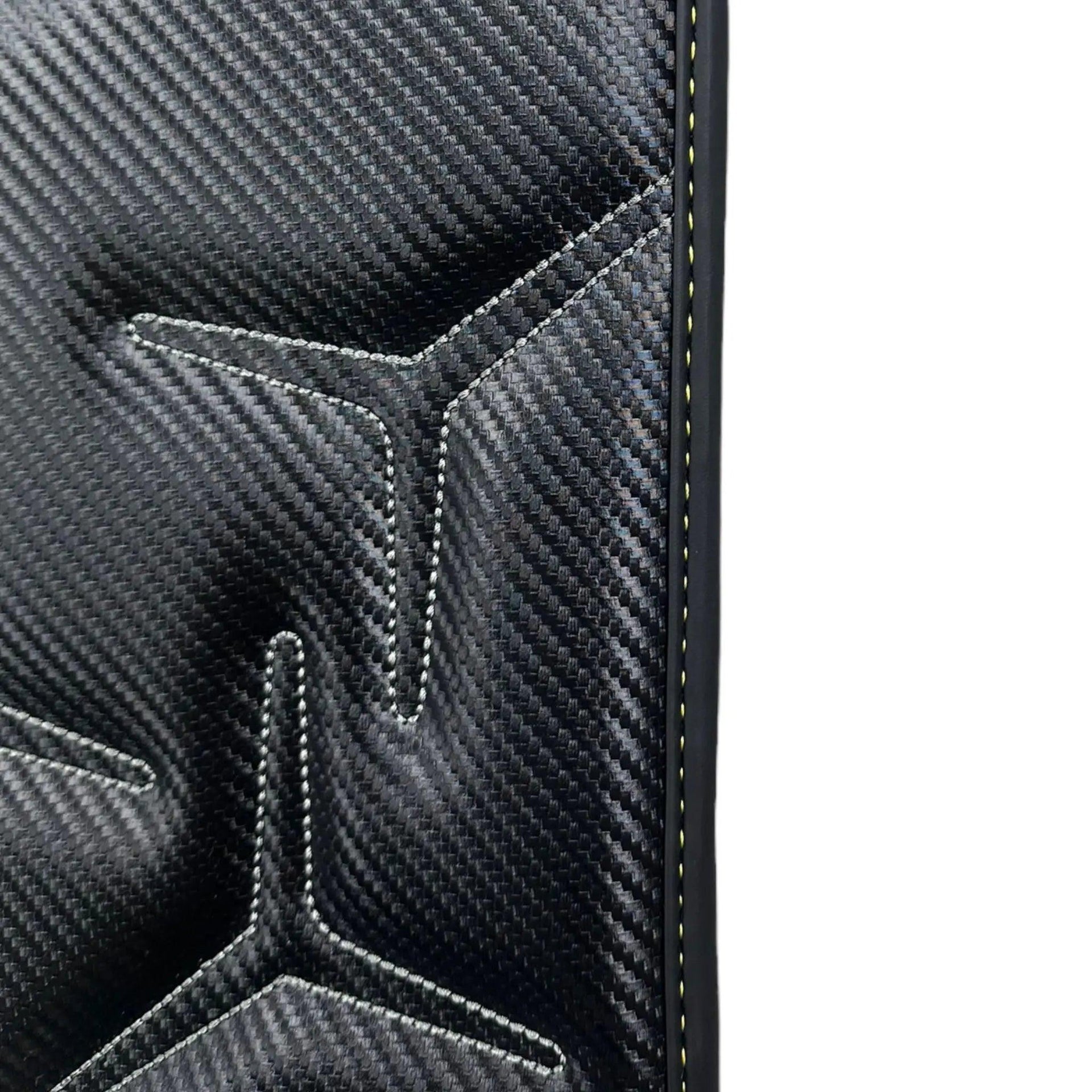 Carbon Leather Floor Mats for Lamborghini Aventador SVJ 63 Edition - AutoWin