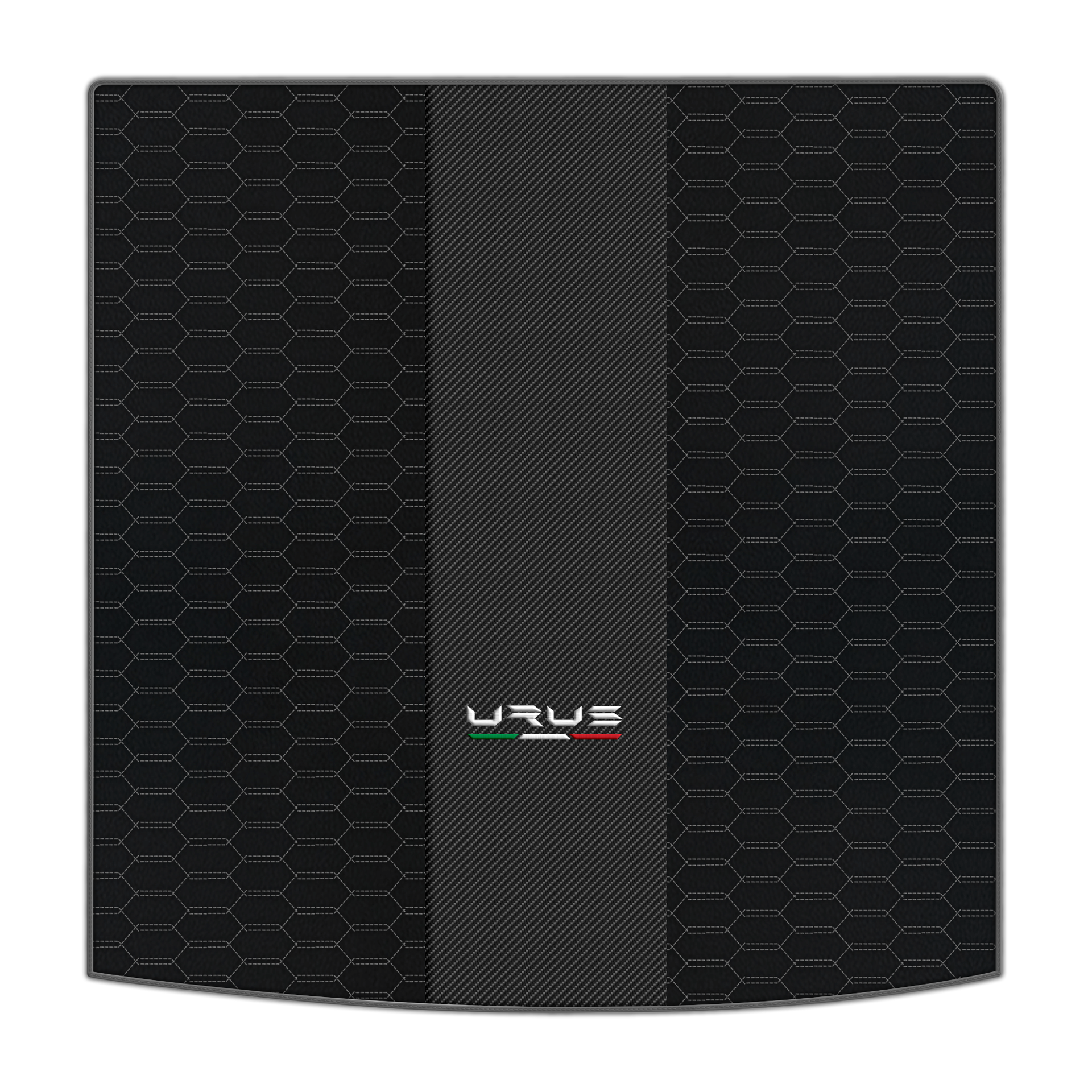 Tapis de voiture beige pour Lamborghini Urus Performante en cuir carboné - AutoWin.EU