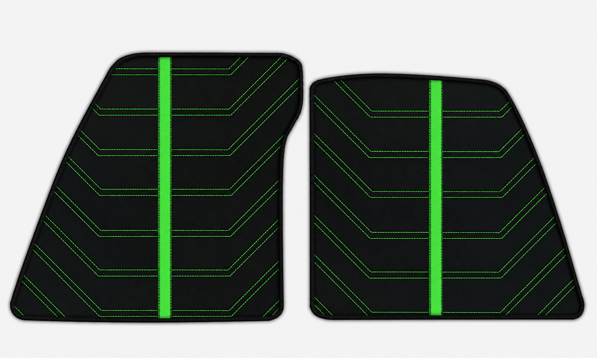 Tapis de voiture en cuir noir motif Daytona pour Ferrari 849 Testarossa (2026-2027)