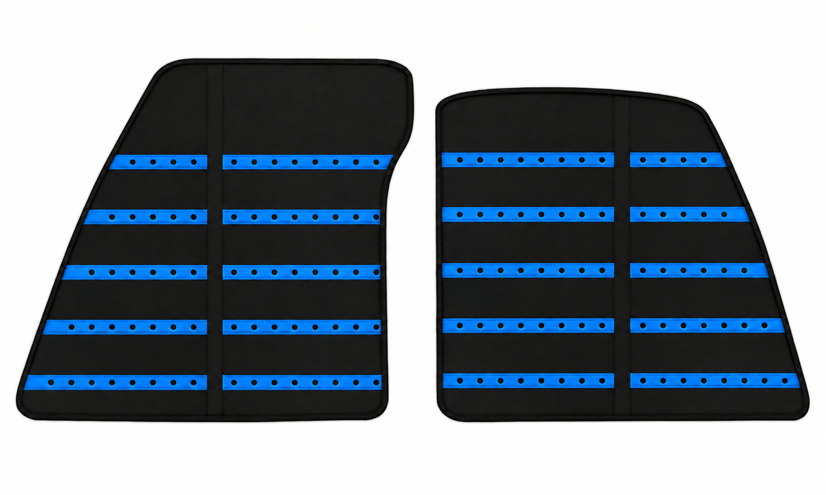 Tapis de voiture en cuir noir motif Daytona pour Ferrari 849 Testarossa (2026-2027)