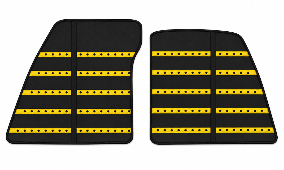 Tapis de voiture en cuir noir motif Daytona pour Ferrari 849 Testarossa (2026-2027)