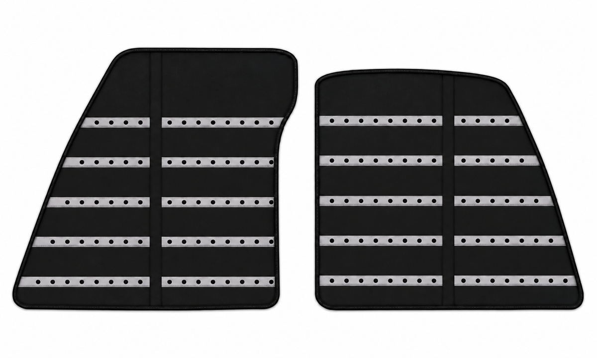 Tapis de voiture en cuir noir motif Daytona pour Ferrari 849 Testarossa (2026-2027)