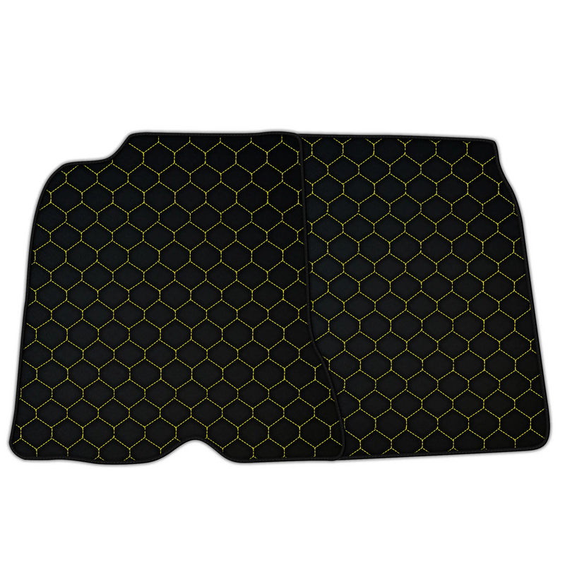 Tapis de voiture sur mesure à motif hexagonal pour Ferrari