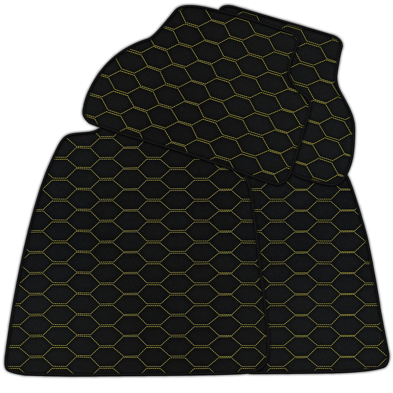 Tapis de voiture en cuir personnalisable avec motif Divario pour Audi A4 - B9 Avant (2019-2023)