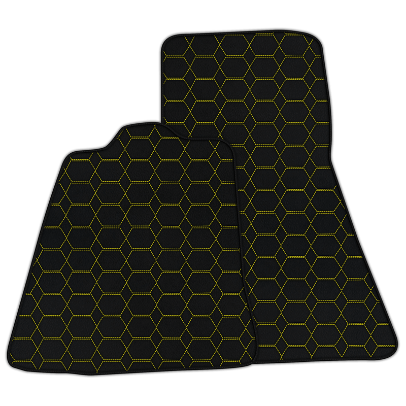 Customizable Leather Floor Mats with Hexagon Hex Pattern for McLaren MP4-12C (2011–2014)