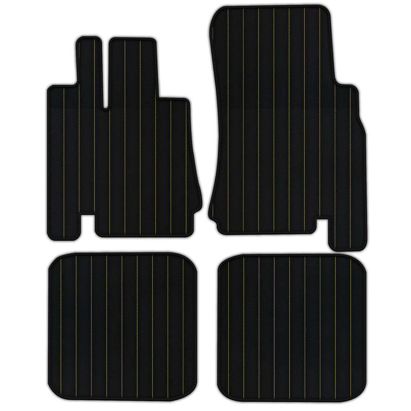 Customizable Leather Floor Mats with Line Pattern for Bentley Green Label (1998-2009)
