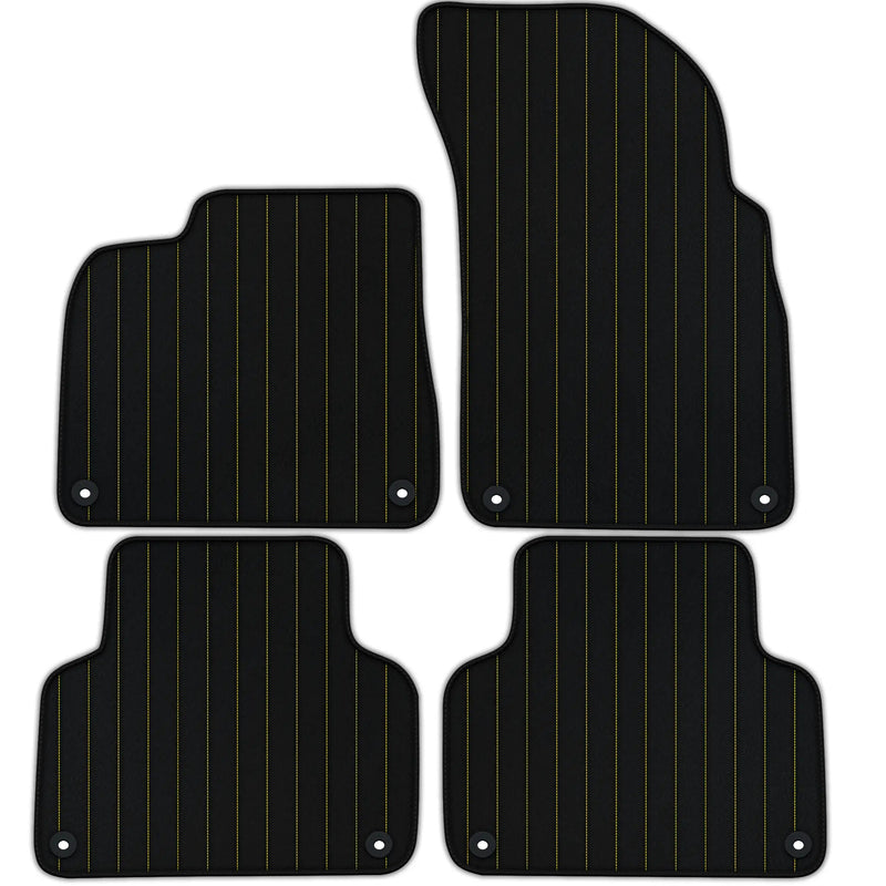 Tapis de voiture en cuir personnalisable avec motif en ligne pour Bentley Bentayga (2015-2023)