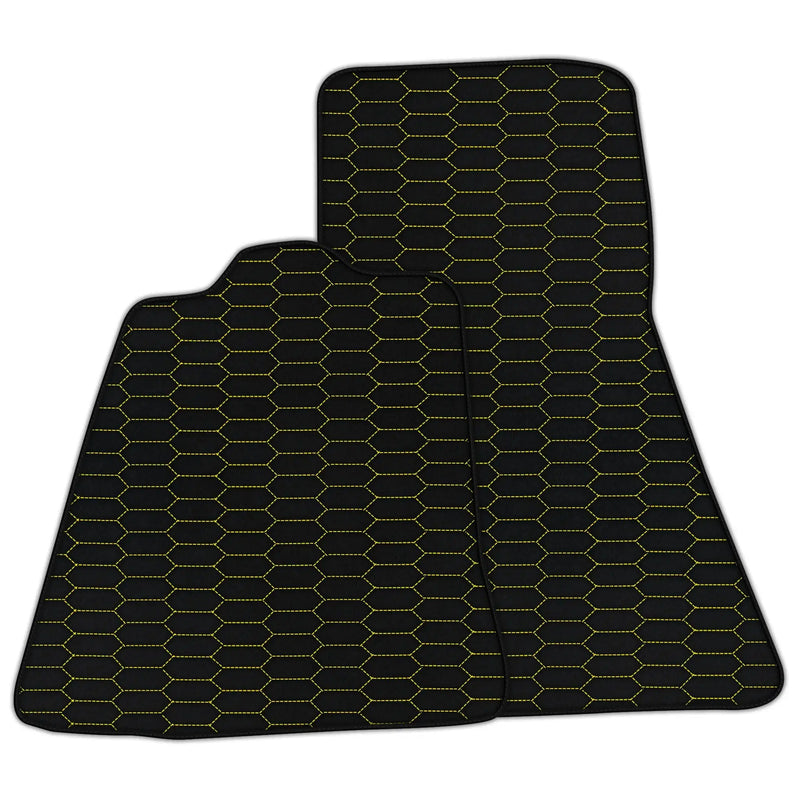 Customizable Leather Floor Mats with Raptor Hex Pattern for McLaren MP4-12C (2011–2014)