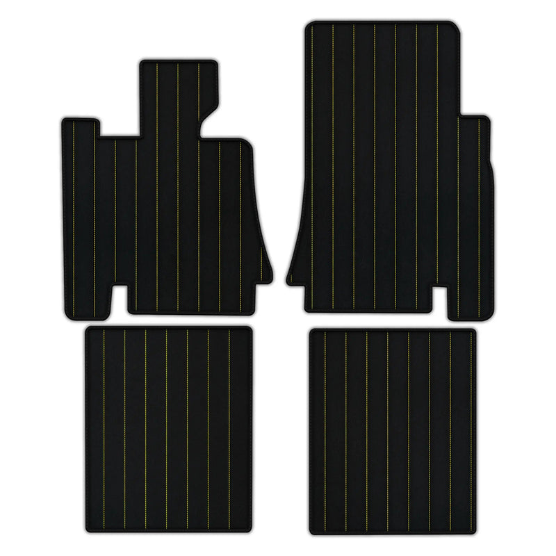 Tapis de voiture en cuir personnalisables avec motif linéaire pour Bentley Red Label RL (1998-2009)