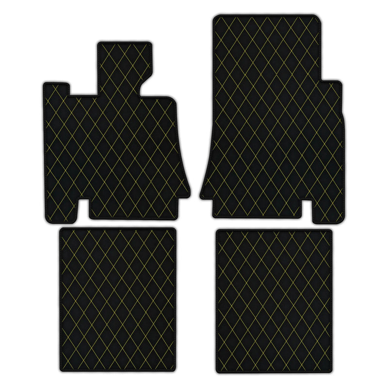 Tapis de voiture en cuir personnalisables avec motif de diamant unique pour Bentley Red Label RL (1998-2009)