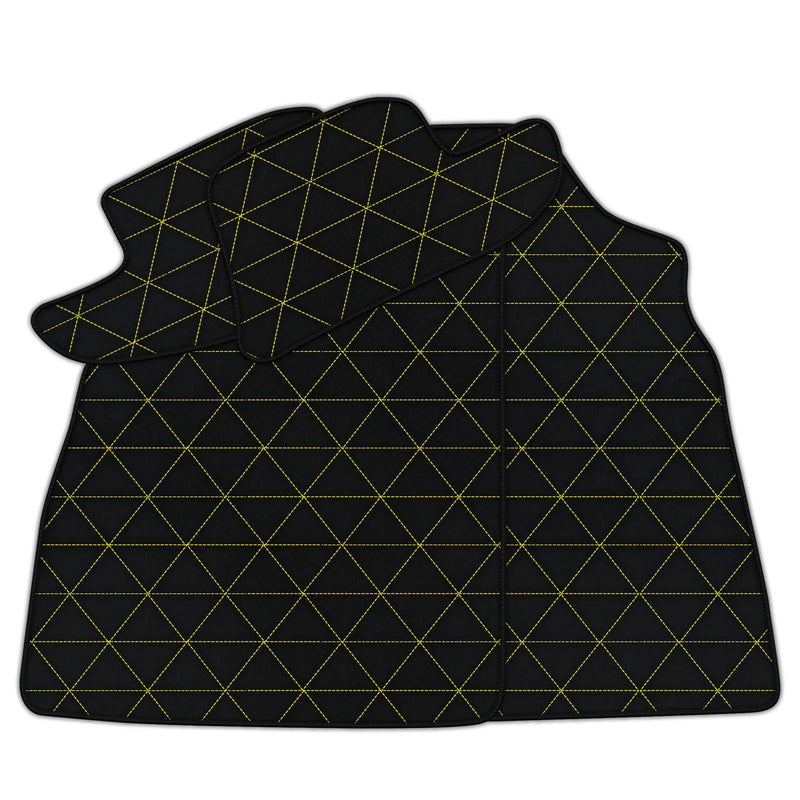 Tapis de voiture en cuir personnalisable avec motif triangulaire pour Bentley Continental GT (2011-2018)