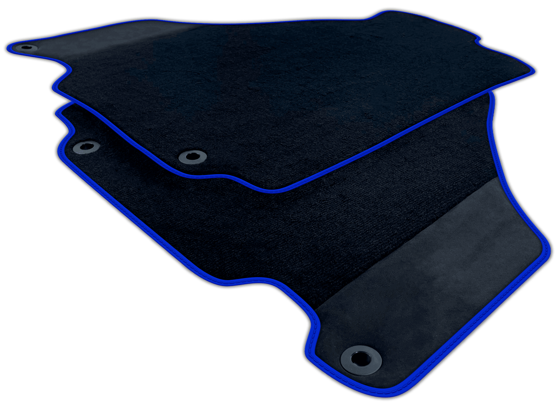 Black Floor Mats for Ferrari 360 (1999-2005) with Alcantara Leather | Various Trim Colors